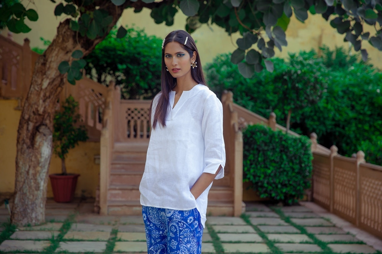 Life Style Linen Top Lime