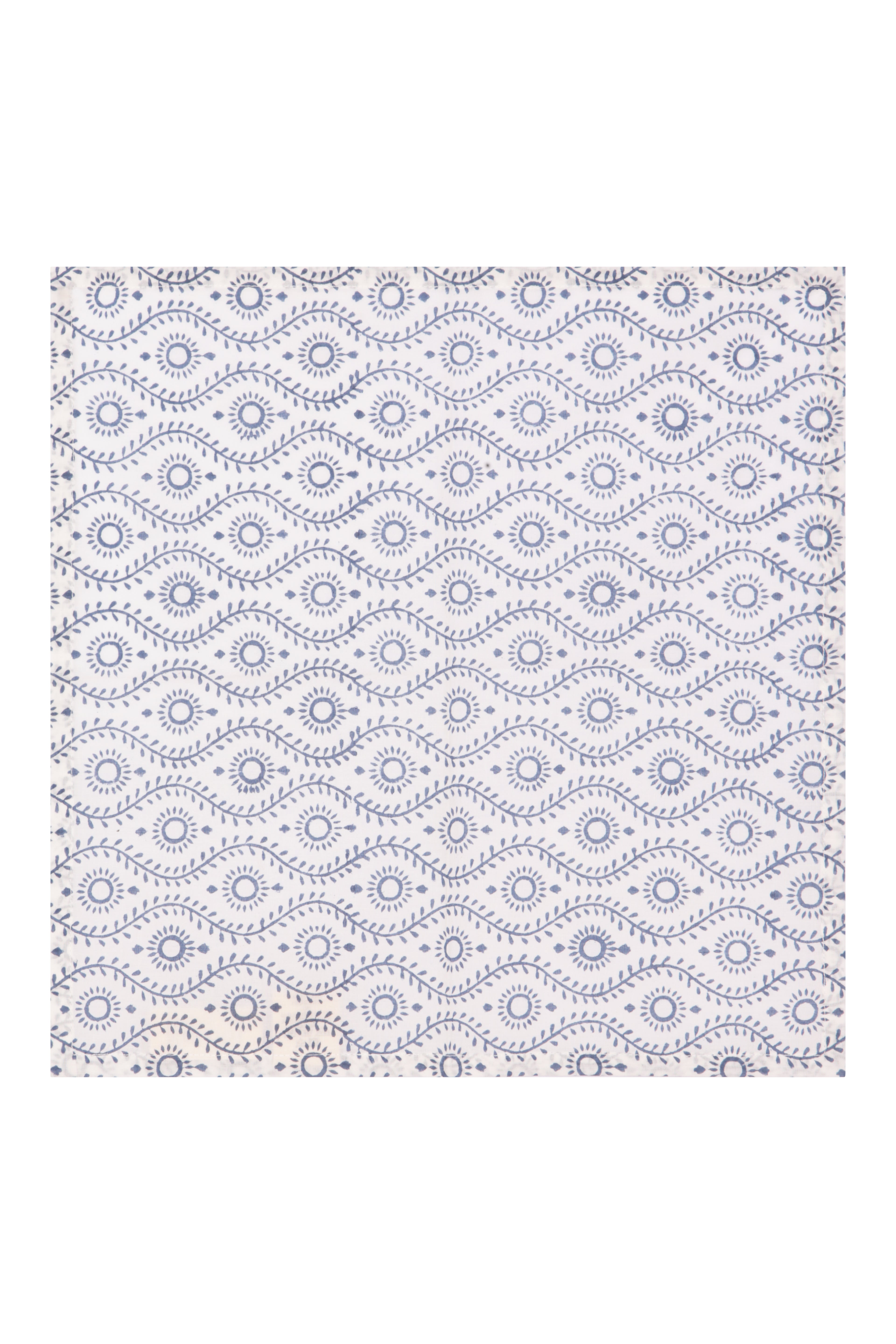 Fresco Stripe Napkins with Wiggle X 4 Napkin Set Cotton Indigo One Size