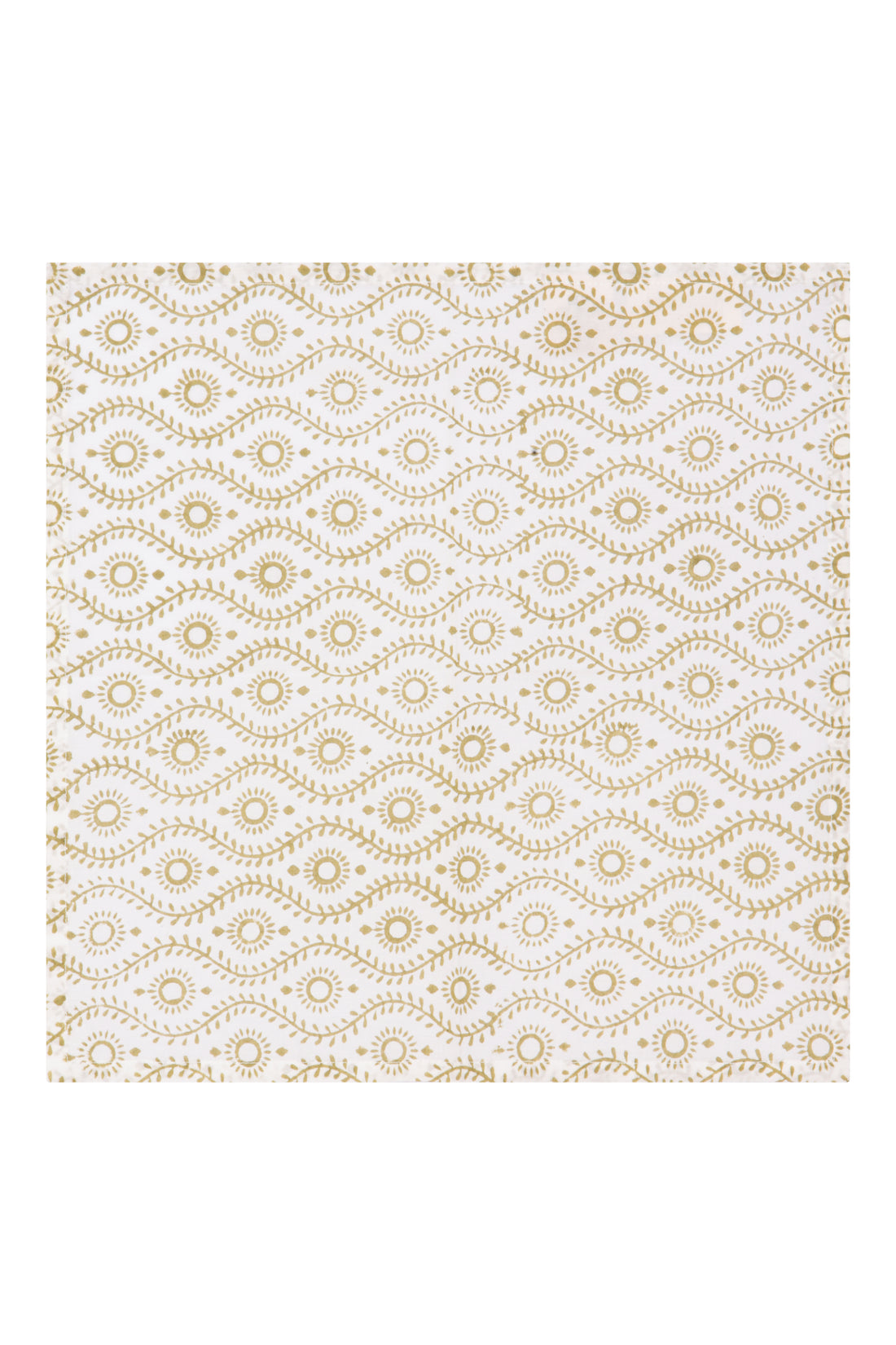 Fresco Stripe Napkins with Wiggle X 4 Napkin Set Cotton Olive One Size