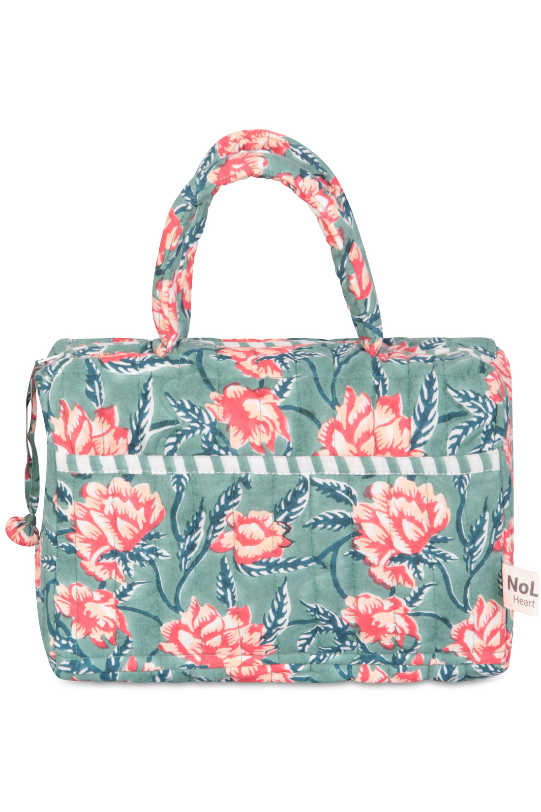 Freya Handle Washbag Washbag Cotton Green One Size