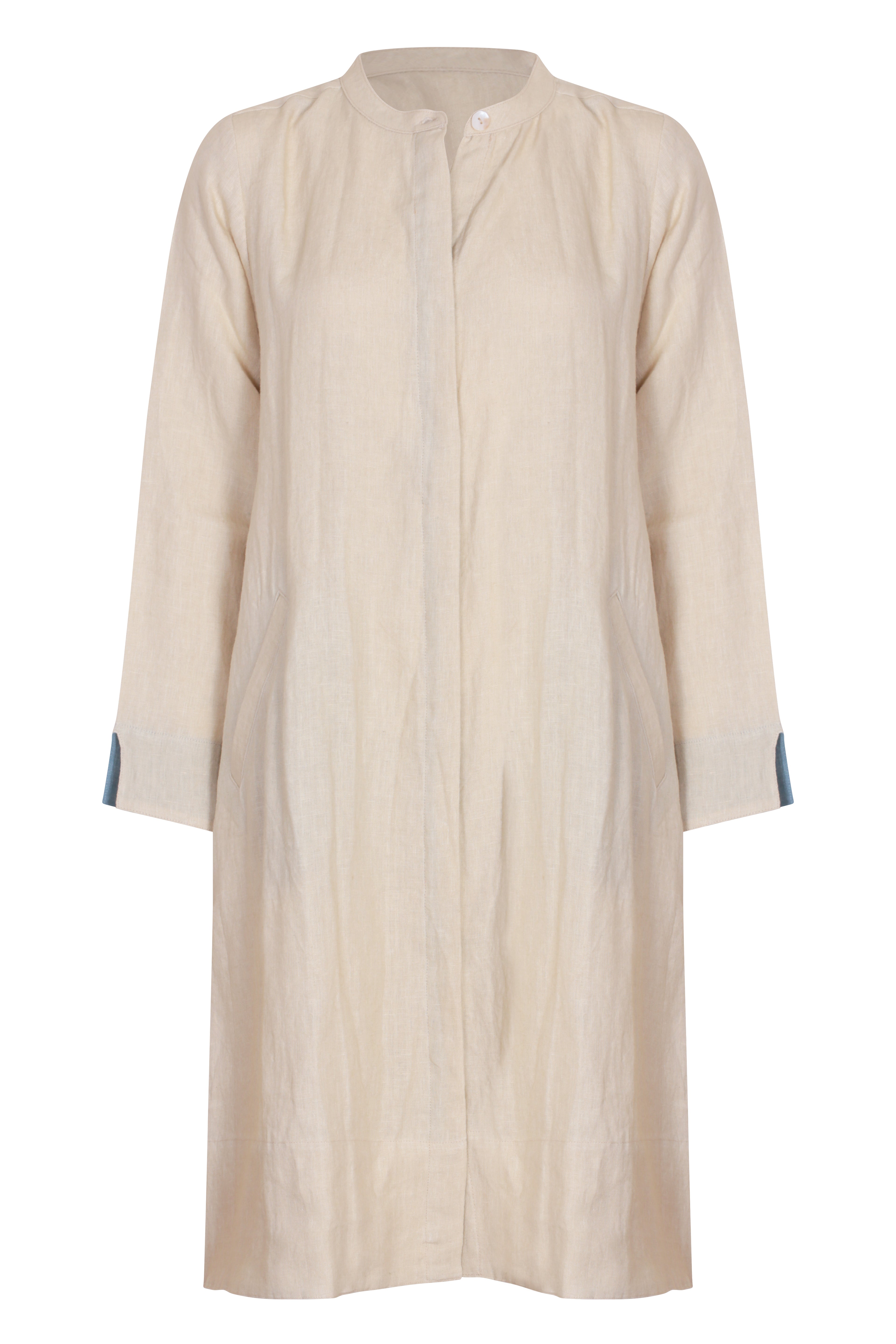 Super Mix Coat Dress - Taupe-Sandcastle