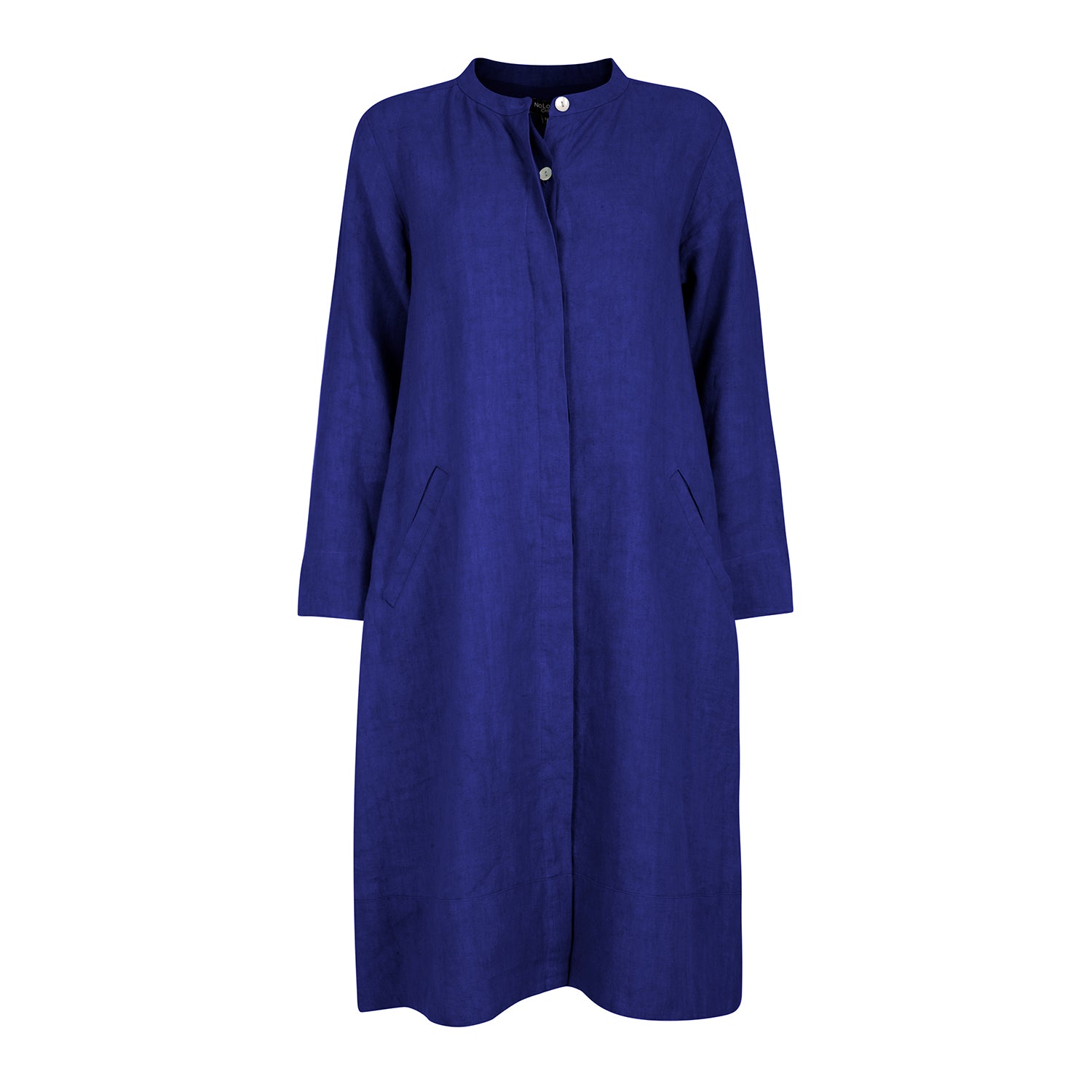 Ultra Super Mix Coat Dress Linen Ultramarine