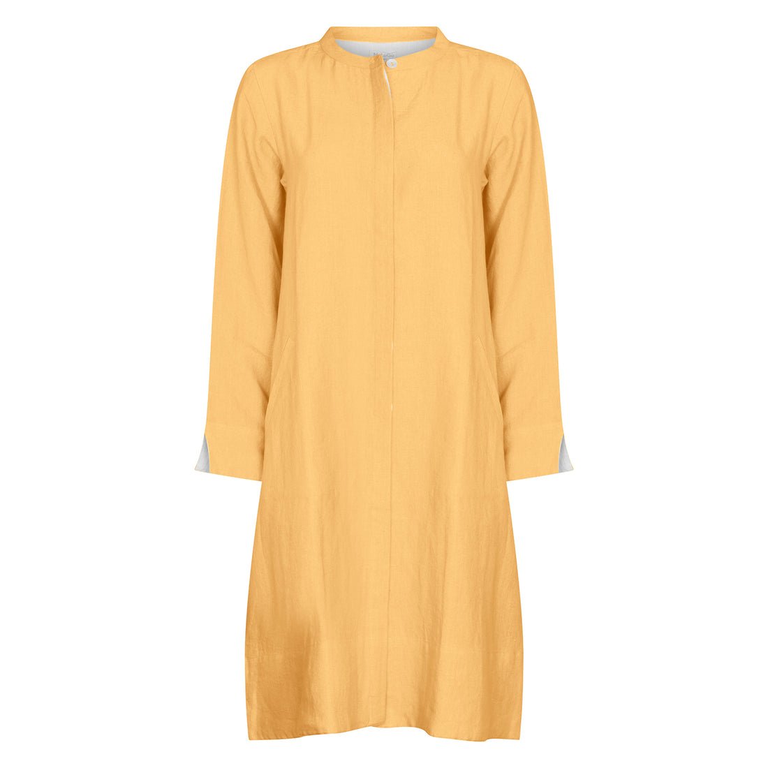 Super Mix Coat Dress Linen Gold