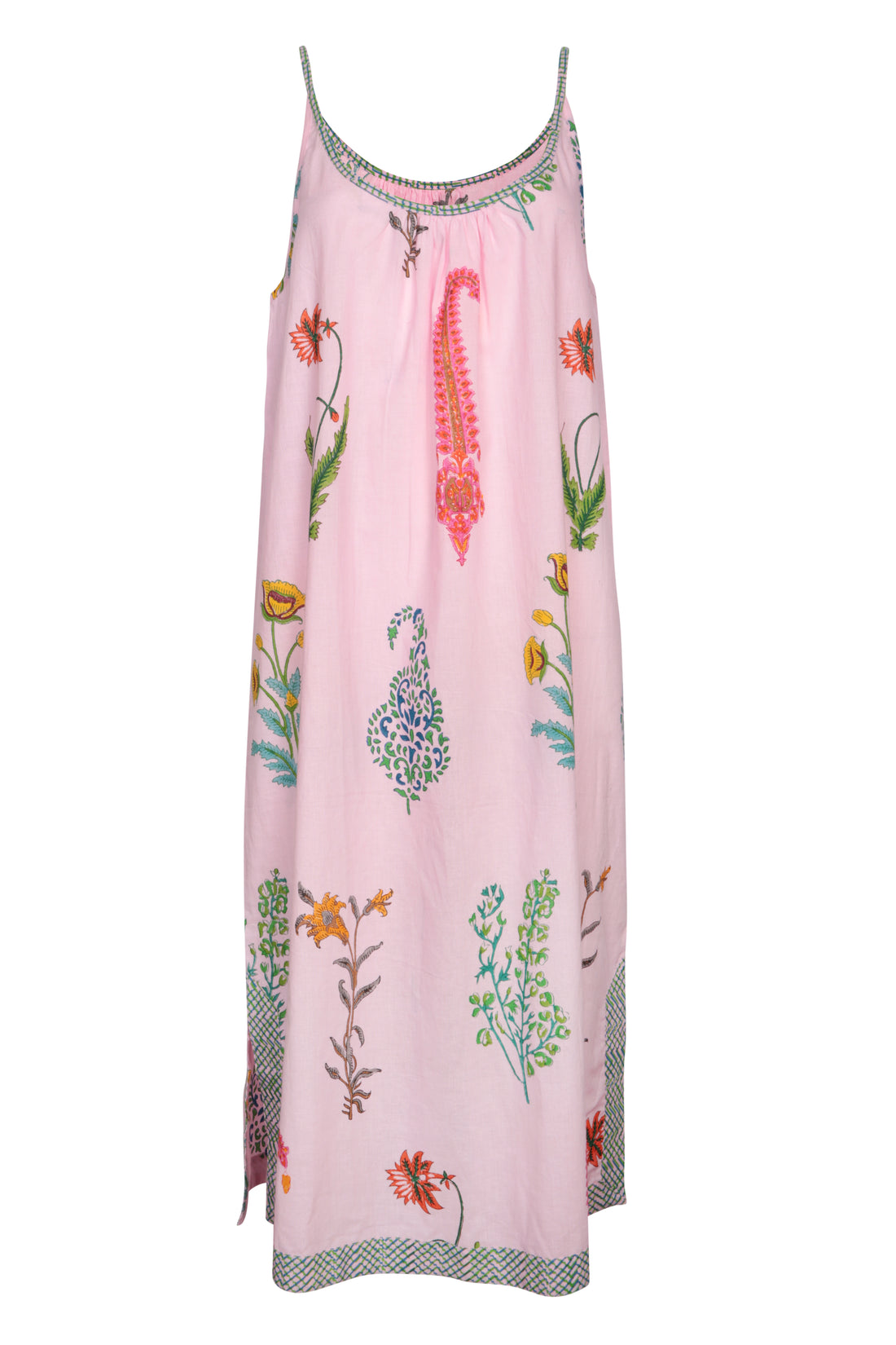 Botanical Strappy Nightdress - Himalayan Pink