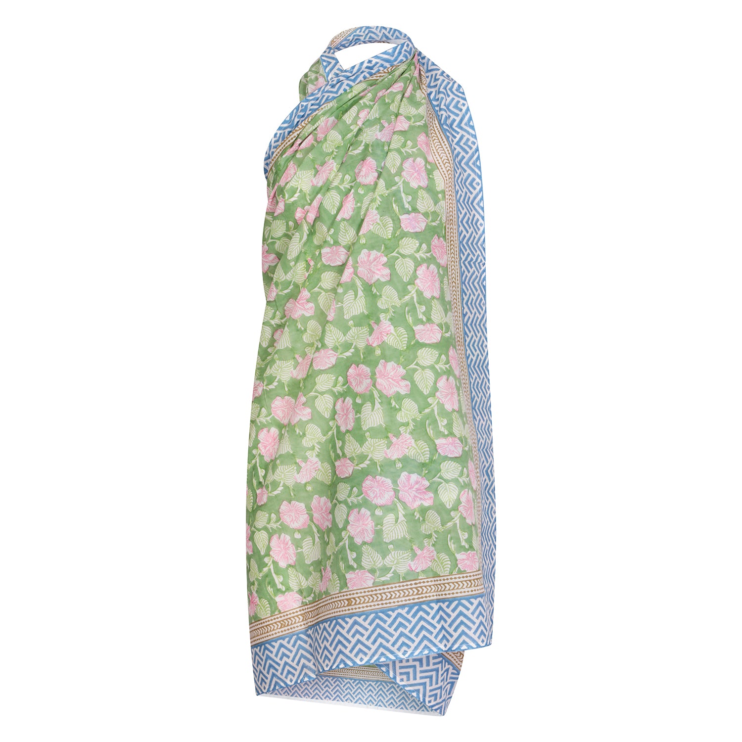 Field Green Sarong - One Size - Green/Blue