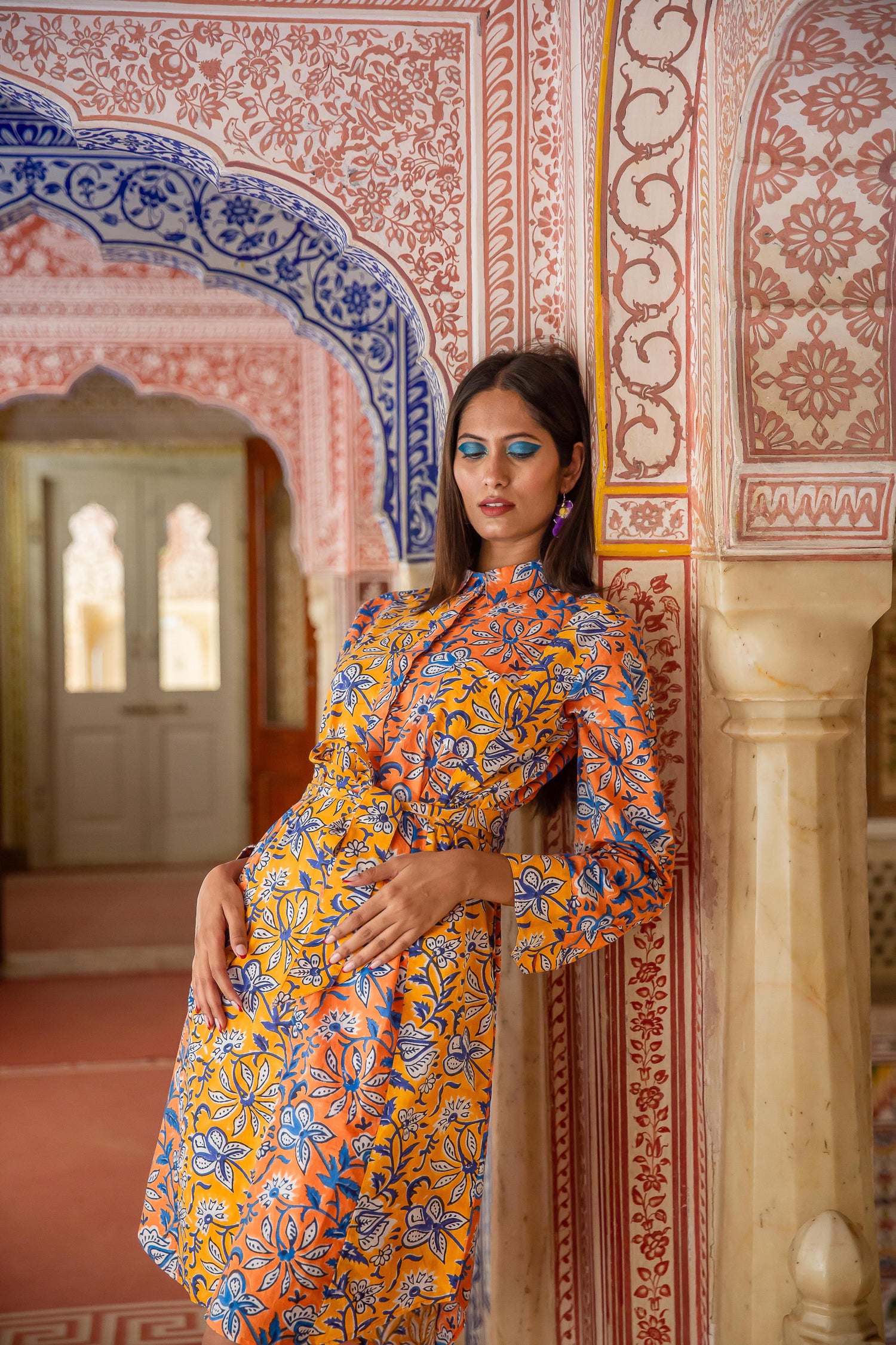 Mix Match Shirtdress Cotton Multi Citrus