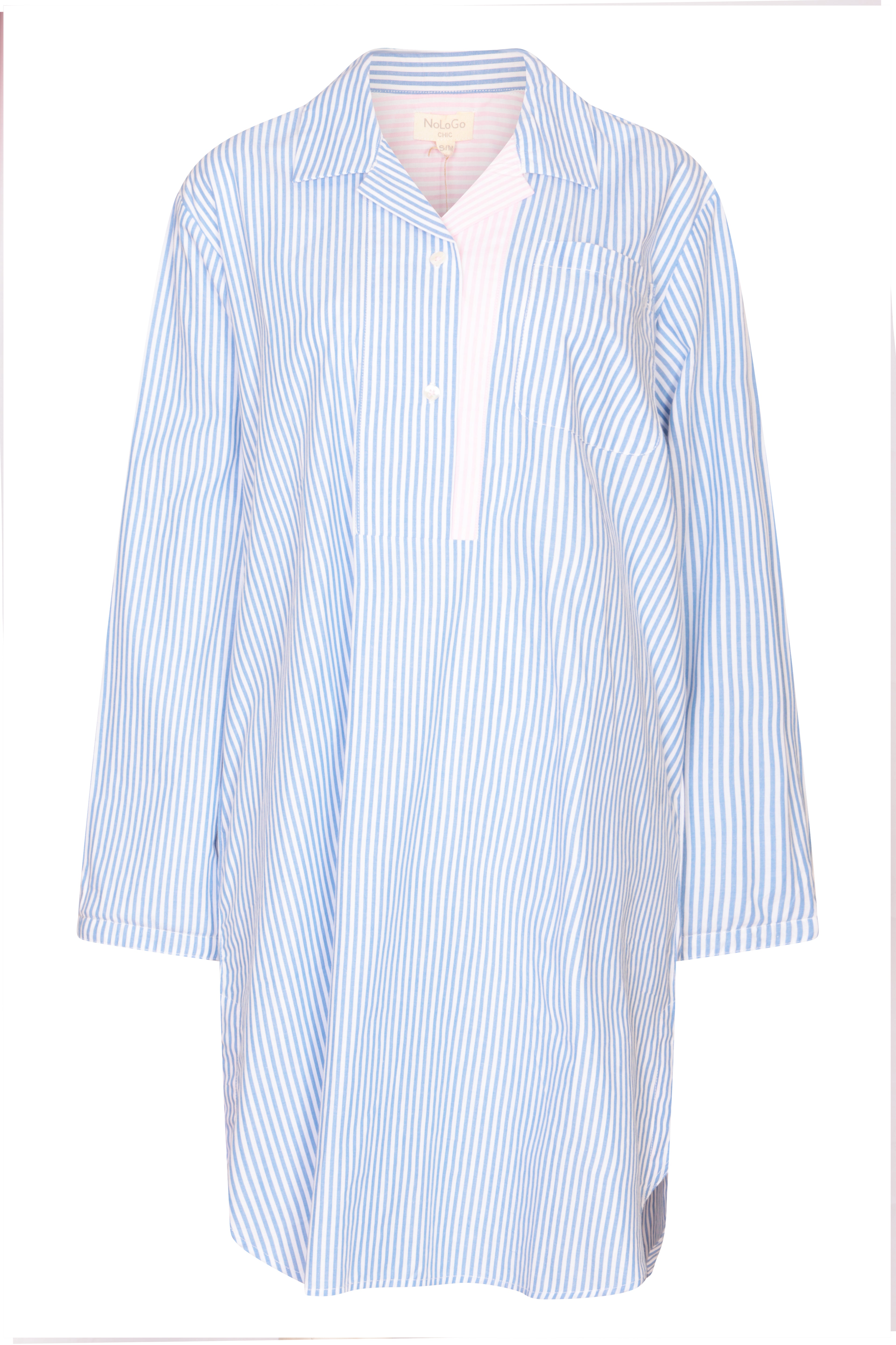 Mix Match Nightshirt Cotton Blue