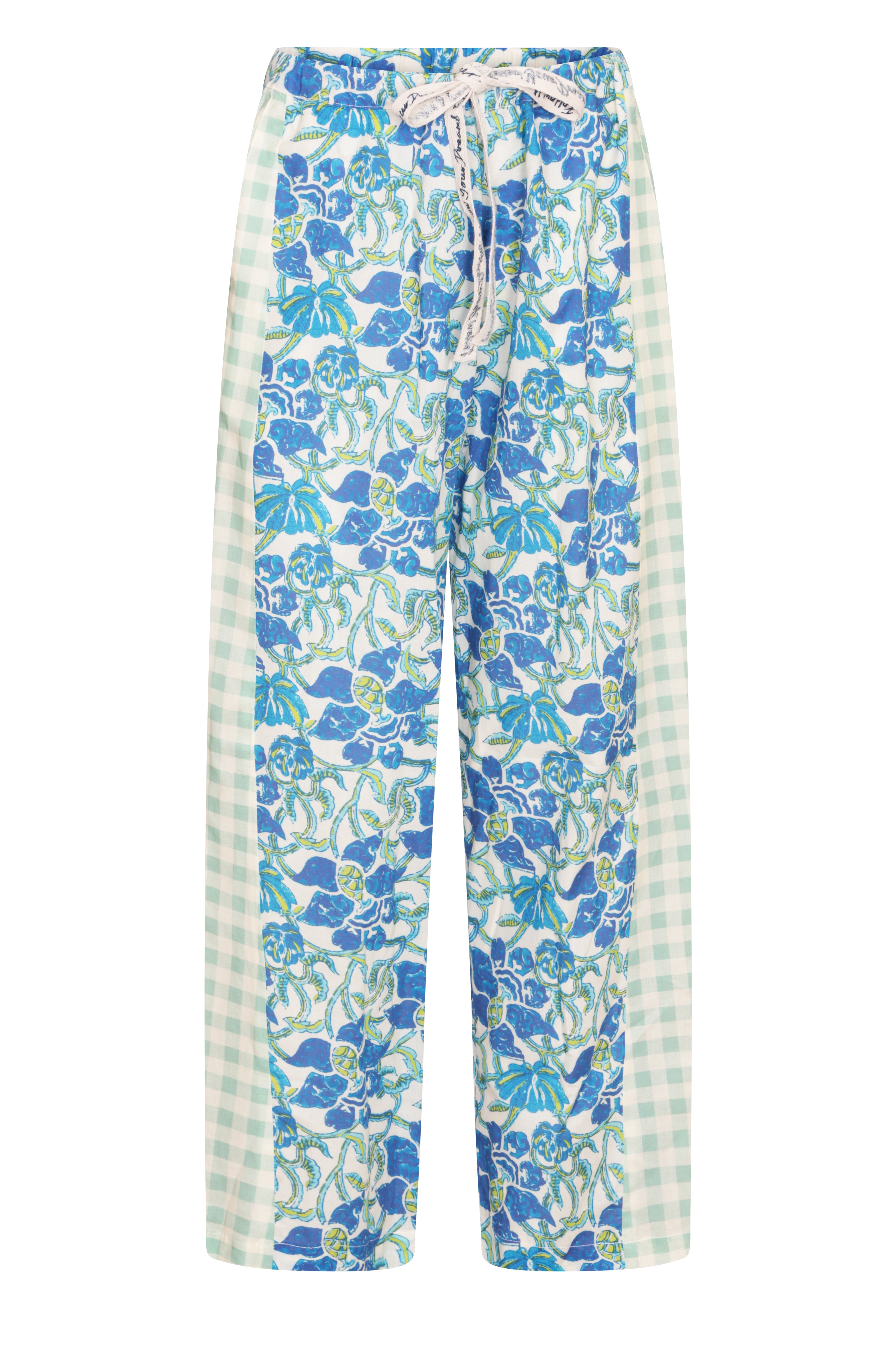 Mix Match Chelsea and Green Check Trousers Cotton