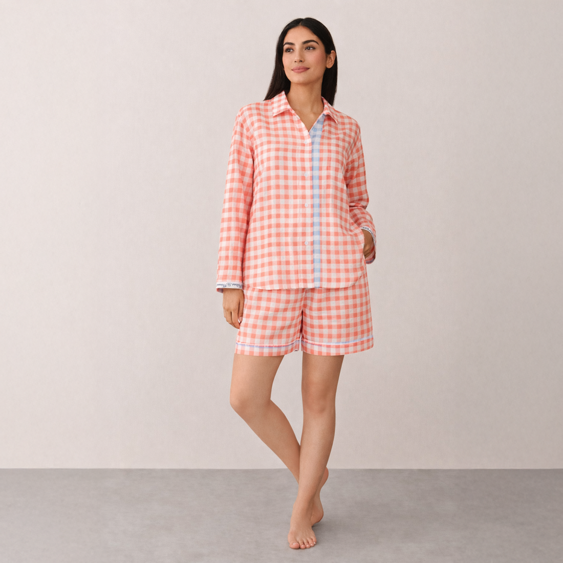 Gingham Set Woman&