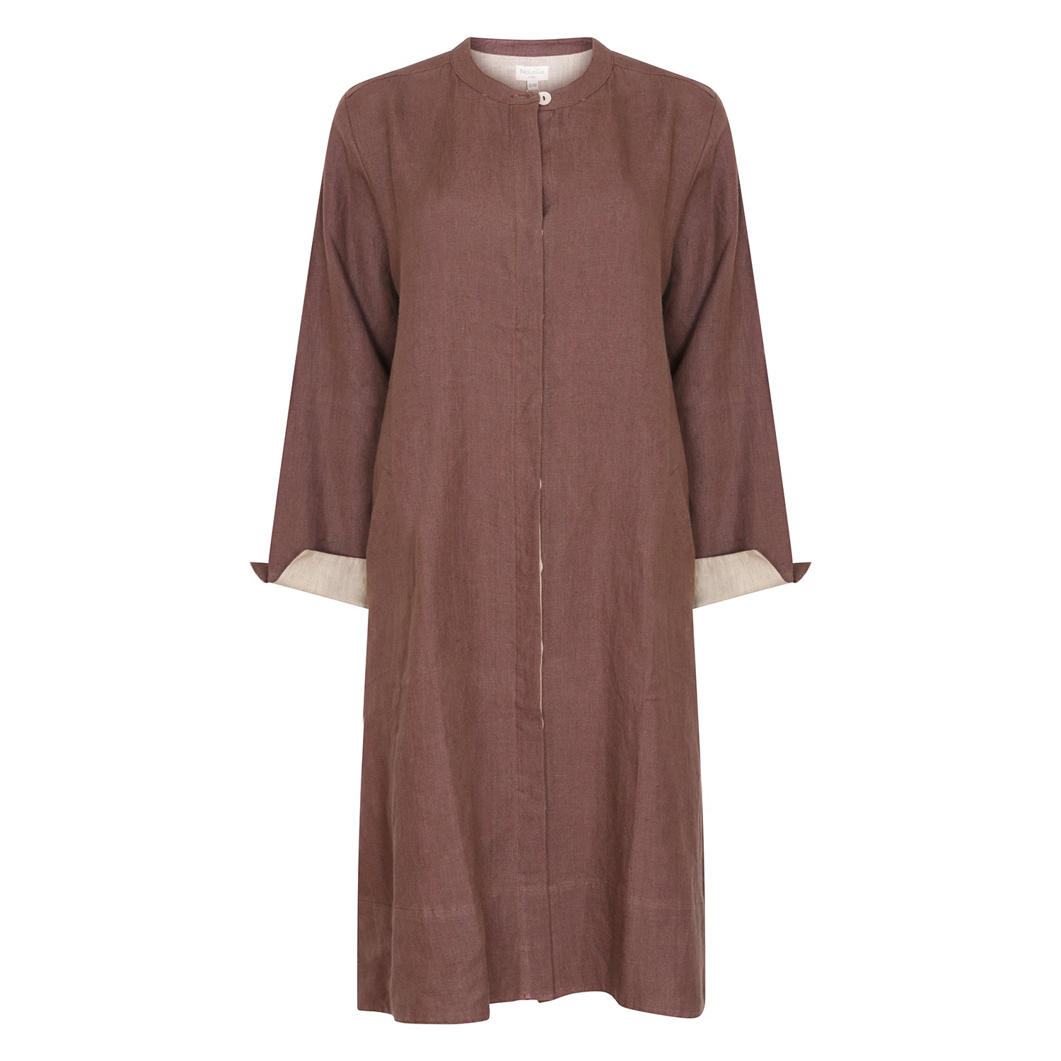 Super Mix Coat Dress - Mocha