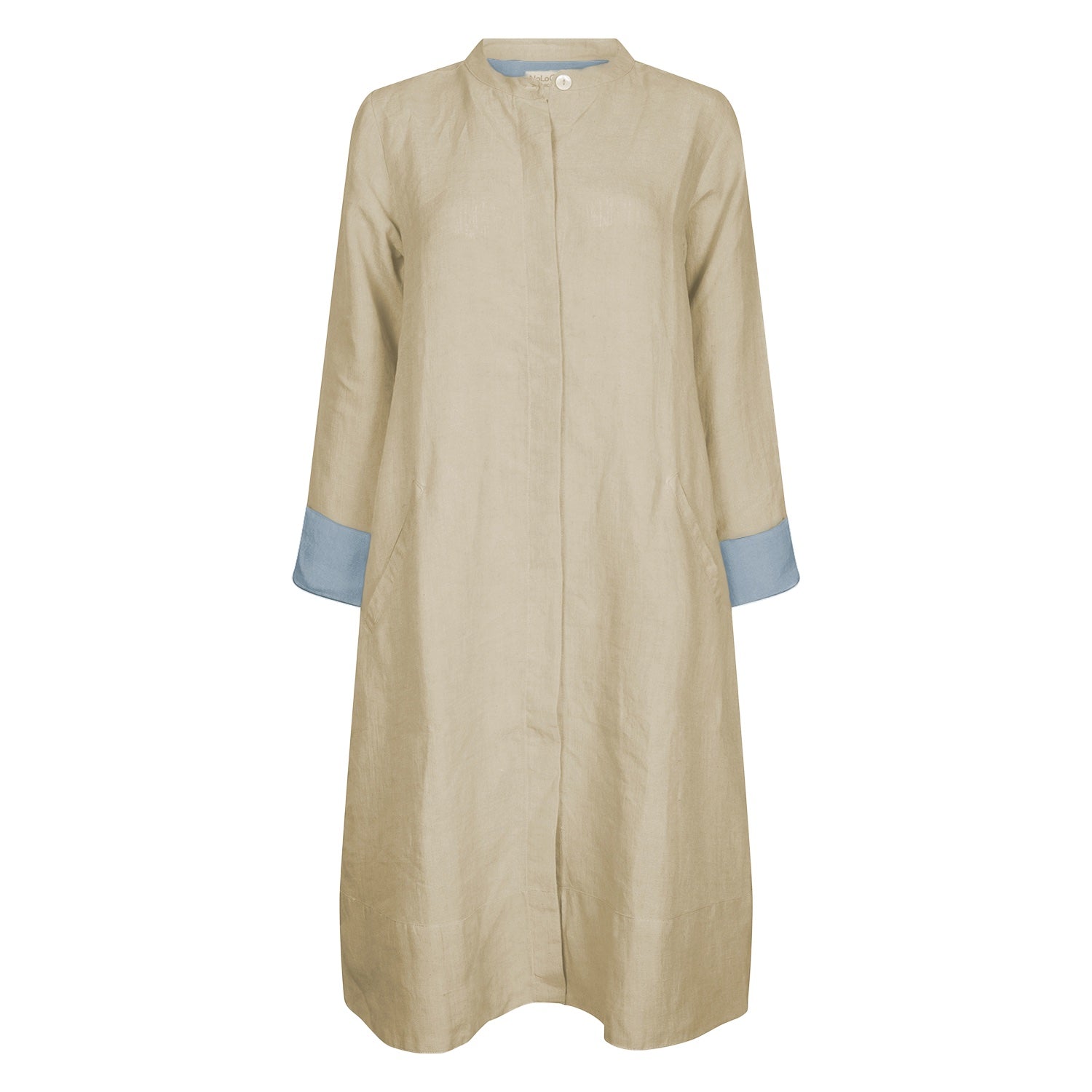 Super Mix Coat Dress - Taupe-Sandcastle