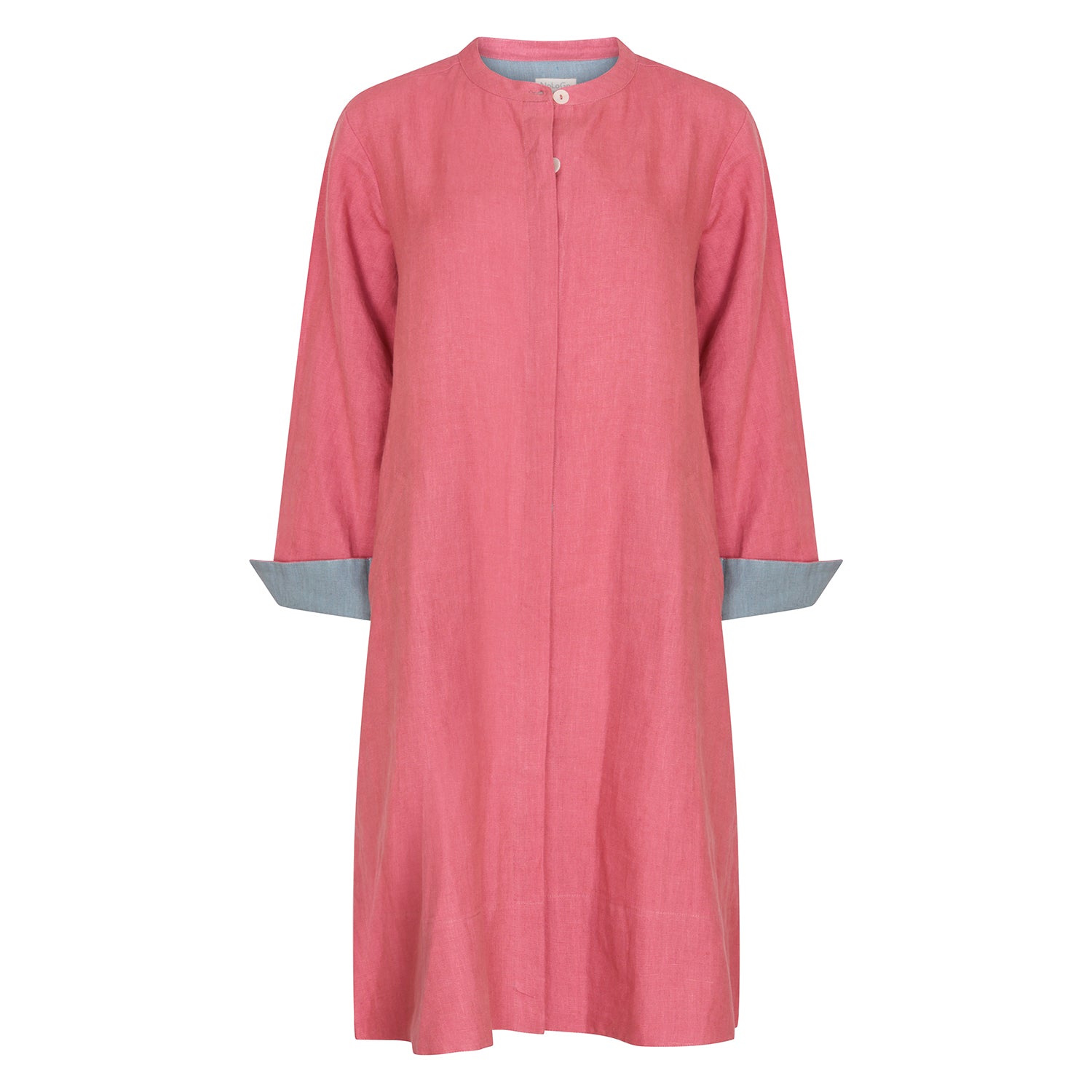 Super Mix Coat Dress - Spice Pink