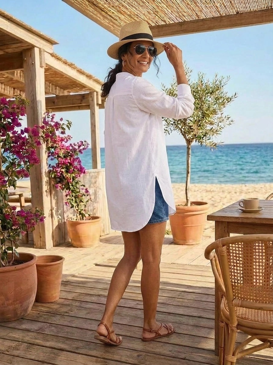 Malabar Oversized Shirt - White