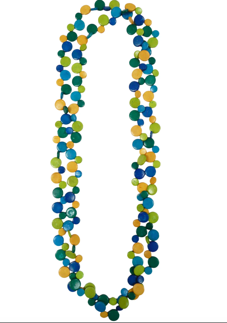 Single Cascade Necklace Blue Mix