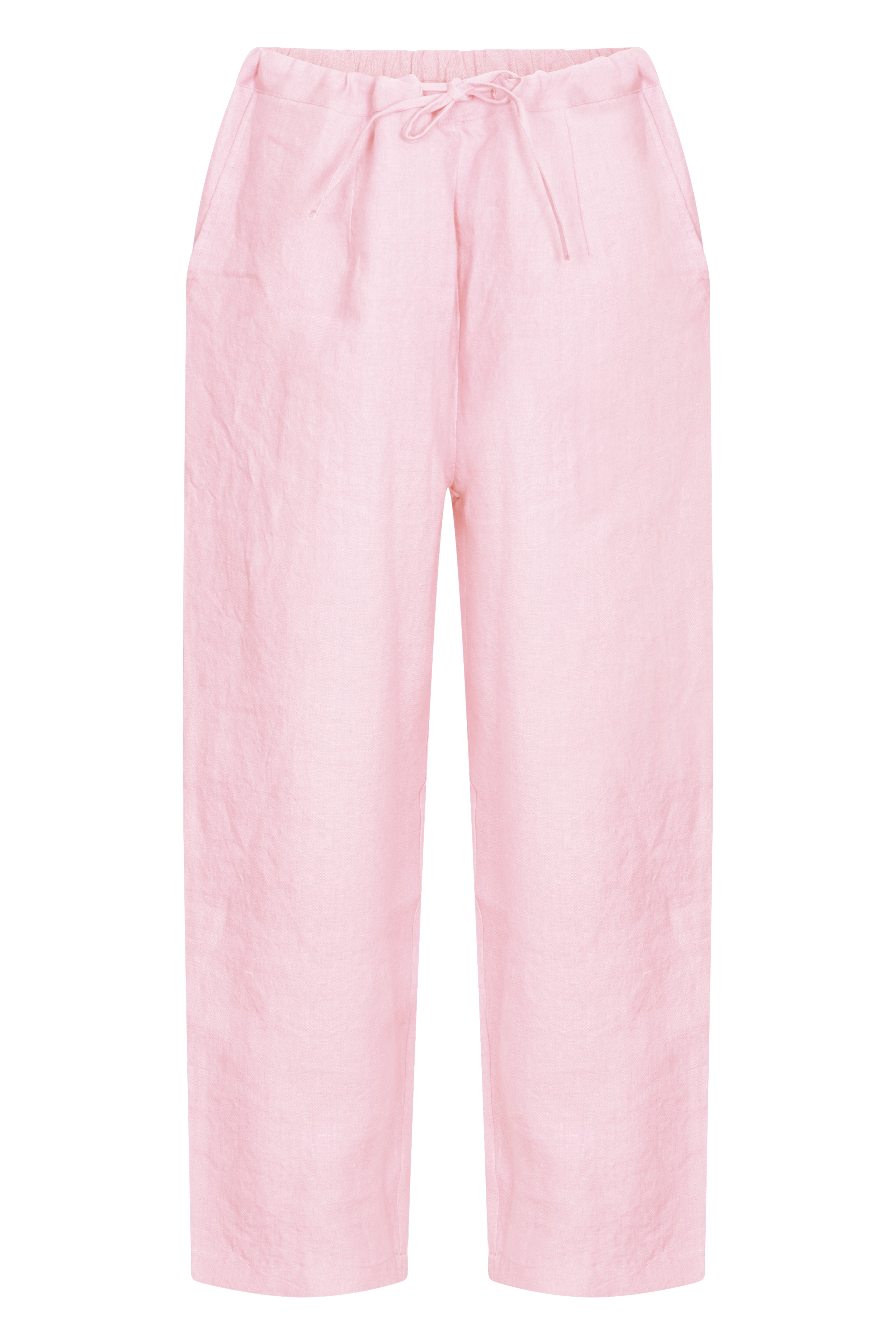Life Style Plain Trouser Linen Shell Pink
