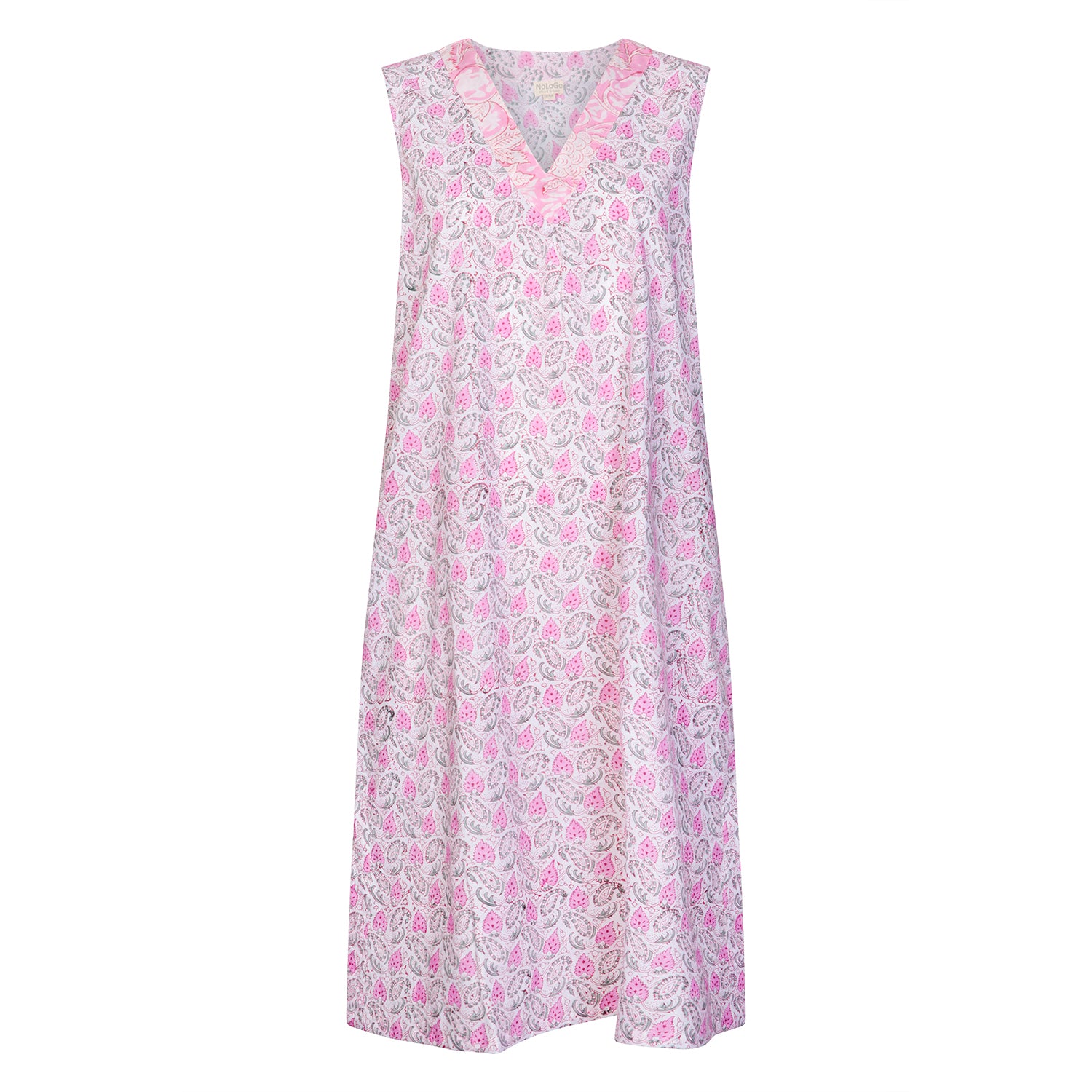 Rosebud Nightdress Cotton Pink