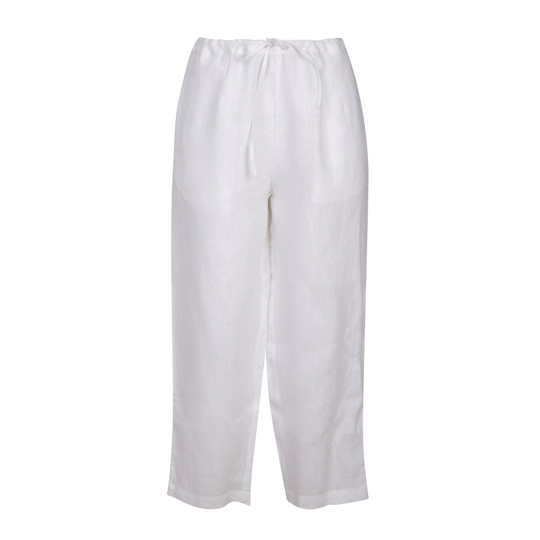 Life Style Plain Trouser Linen White