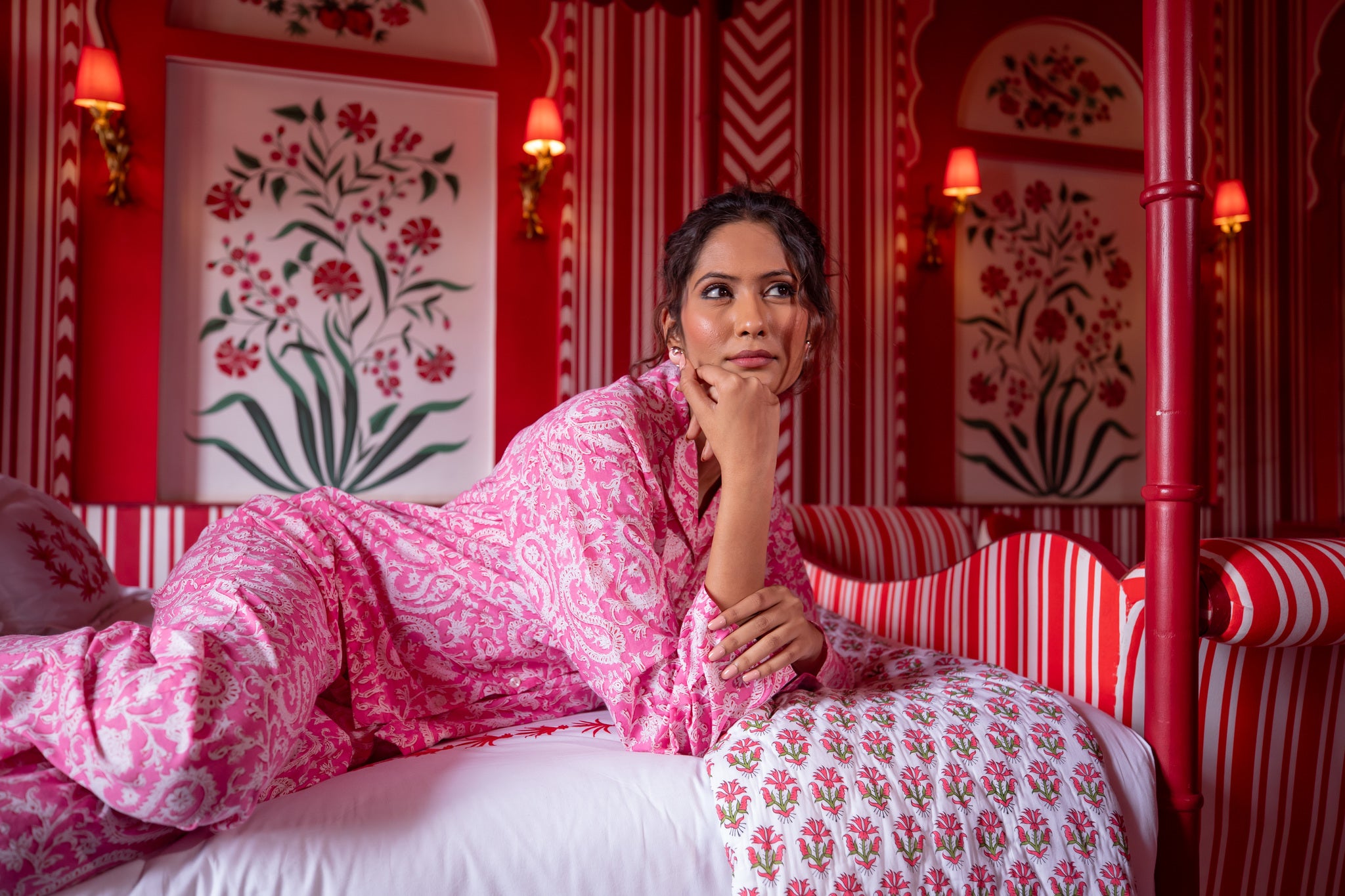 Hand Block Printed PJ&