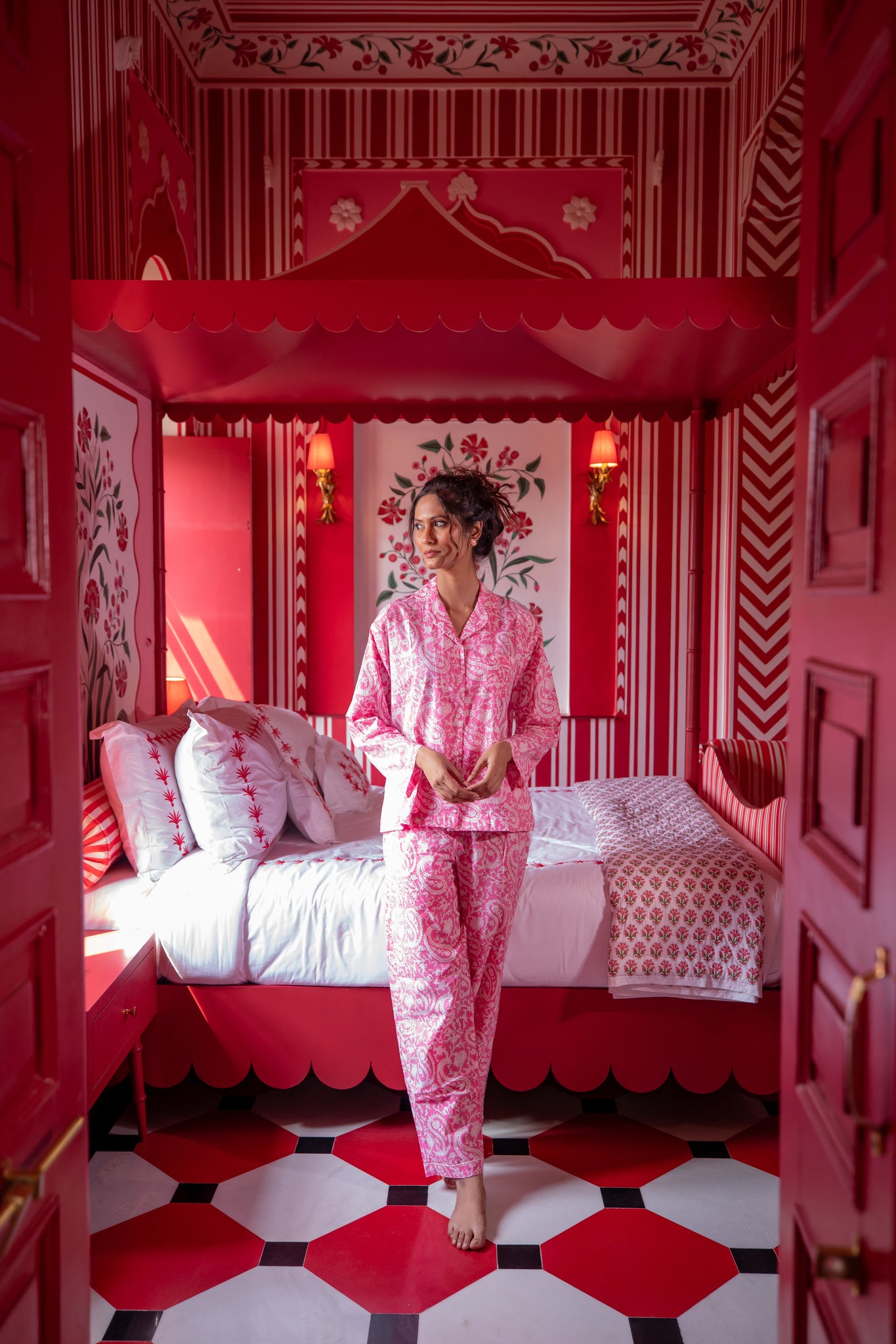 Hand Block Printed PJ&