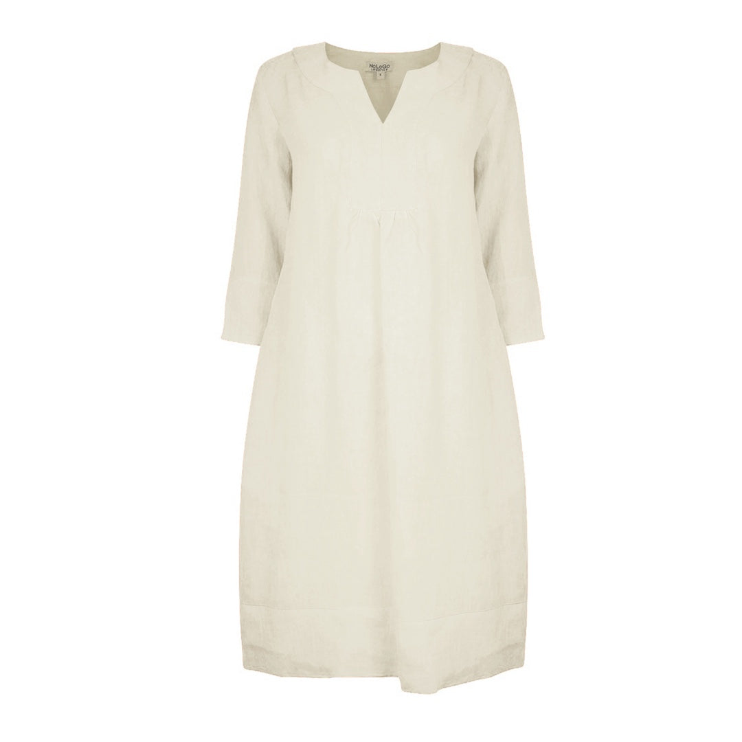 Life Style Easy Heavy Linen Tunic Dress-Portland