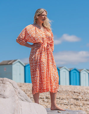 Kaftan - Breezy Toasted Orange - One Size