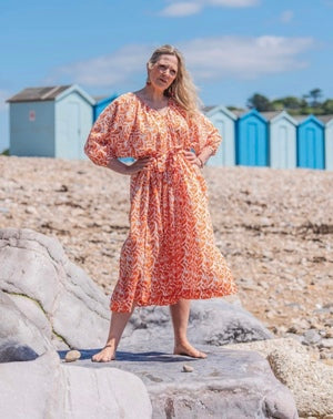 Kaftan - Breezy Toasted Orange - One Size