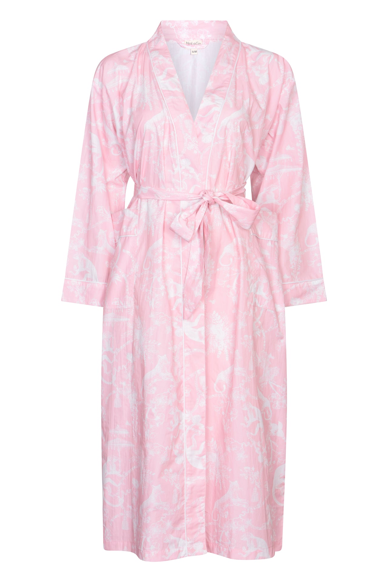 Jungle Party Kimono Robe - Pink