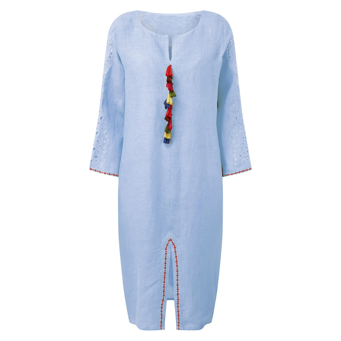 Mexican Tassel Kaftan- Linen