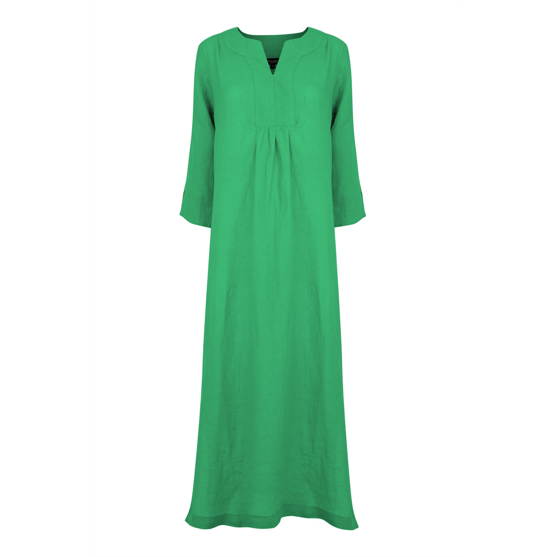 Life Style Linen Maxi Dress - Parrot Green