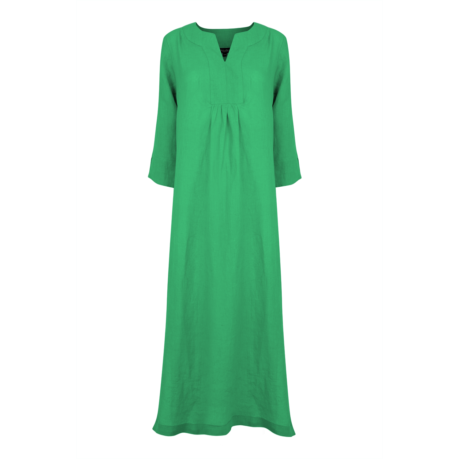 Life Style Linen Maxi Dress - Parrot Green