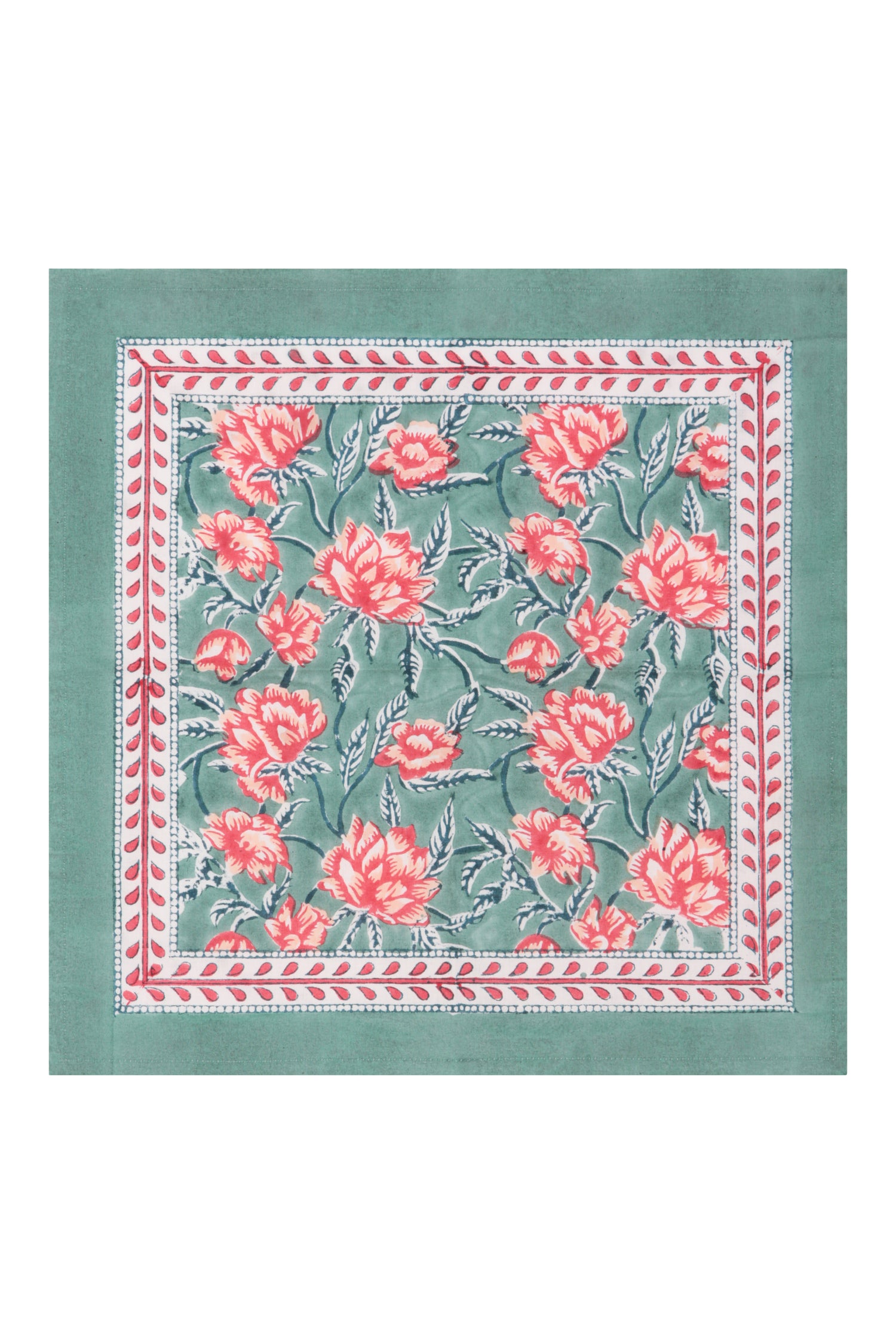 Napkins Pine X 4 Napkin Set Cotton Green One Size