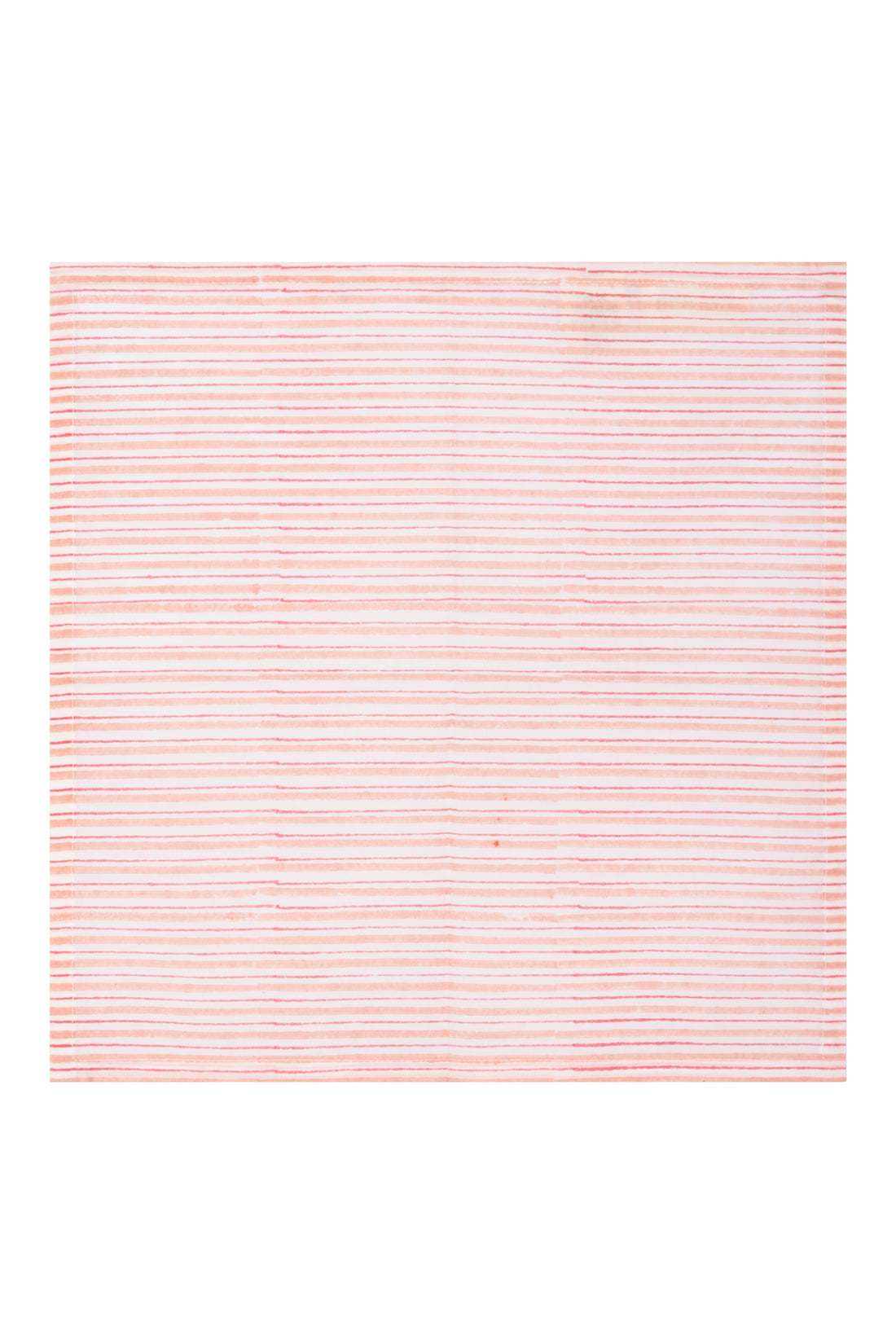 Fresco Stripe Napkins Multi Stripe X 4 Napkin Set Cotton Coral Red One Size