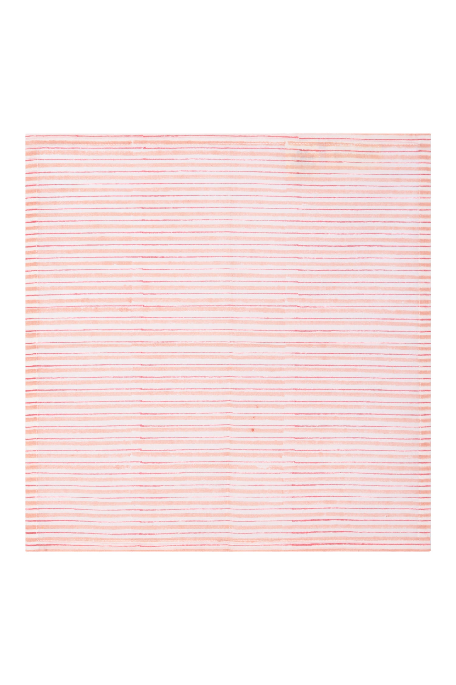 Fresco Stripe Napkins Multi Stripe X 4 Napkin Set Cotton Coral Red One Size