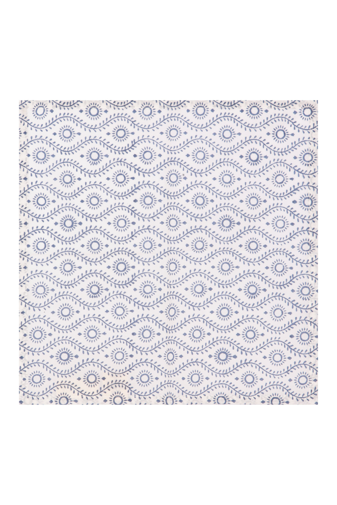 Fresco Stripe Napkins with Wiggle X 4 Napkin Set Cotton Indigo One Size