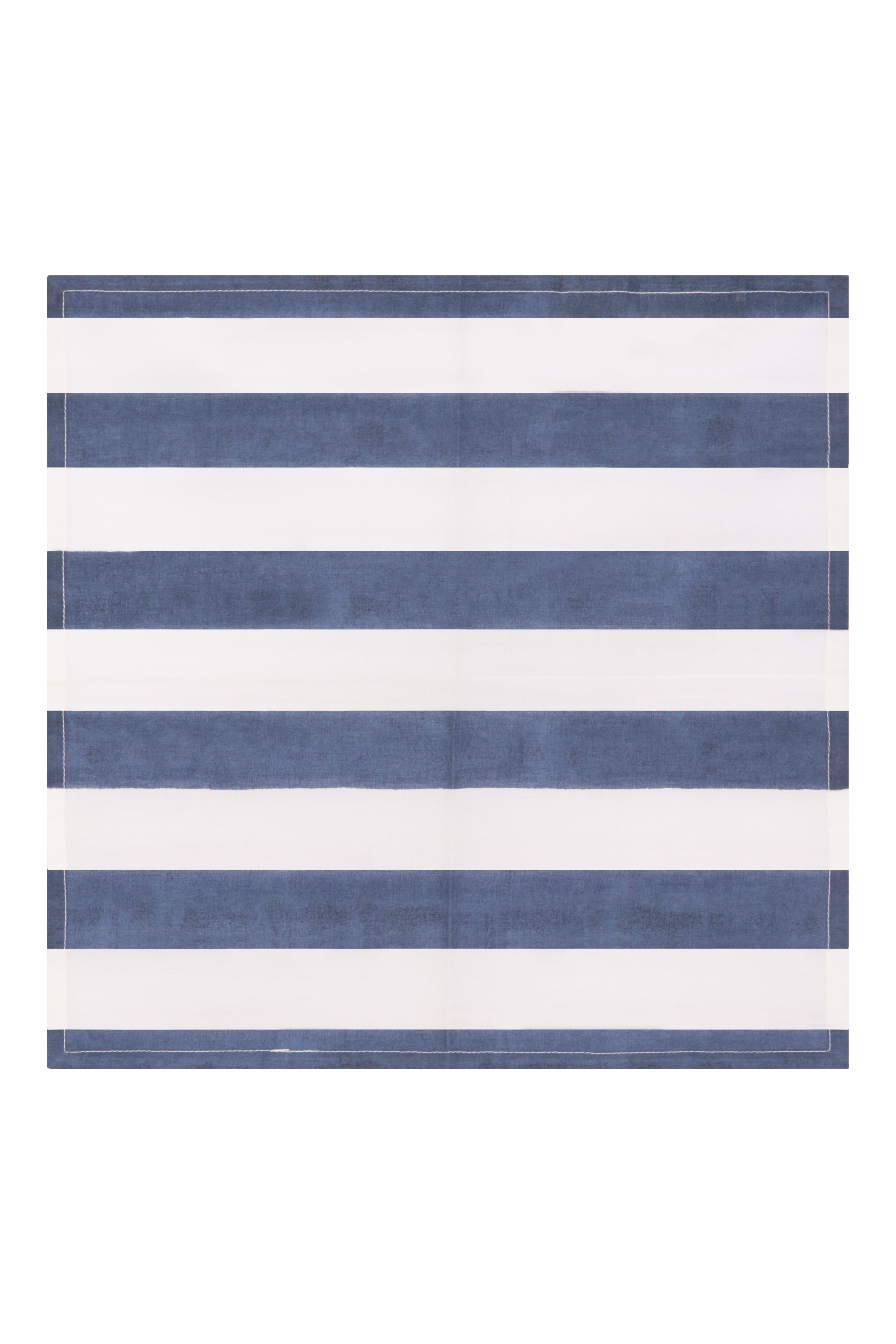 Fresco Stripe Napkins Broad Stripe X 4 Napkin Set Cotton Indigo One Size