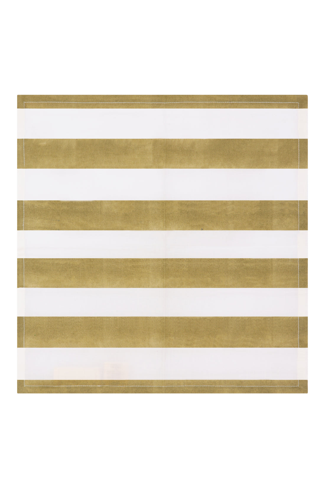 Fresco Stripe Napkins Broad Stripe X 4 Napkin Set Cotton Olive One Size