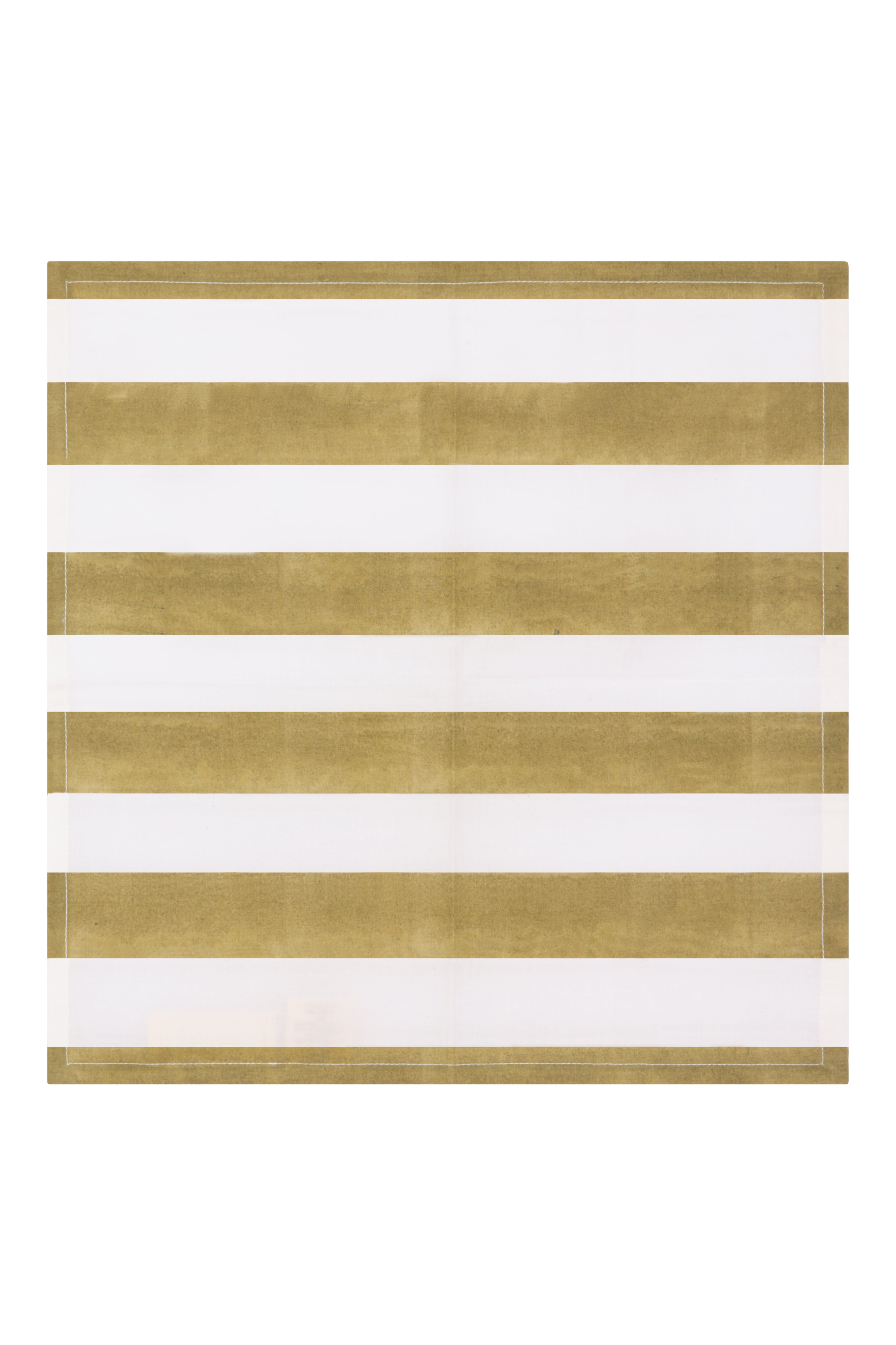 Fresco Stripe Napkins Broad Stripe X 4 Napkin Set Cotton Olive One Size