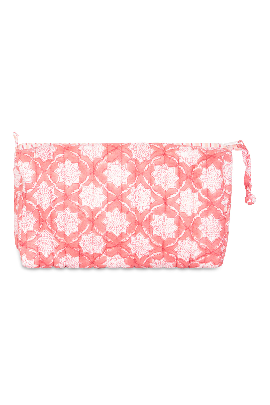 Fresco Washbag Washbag Set Cotton Coral Pink One Size