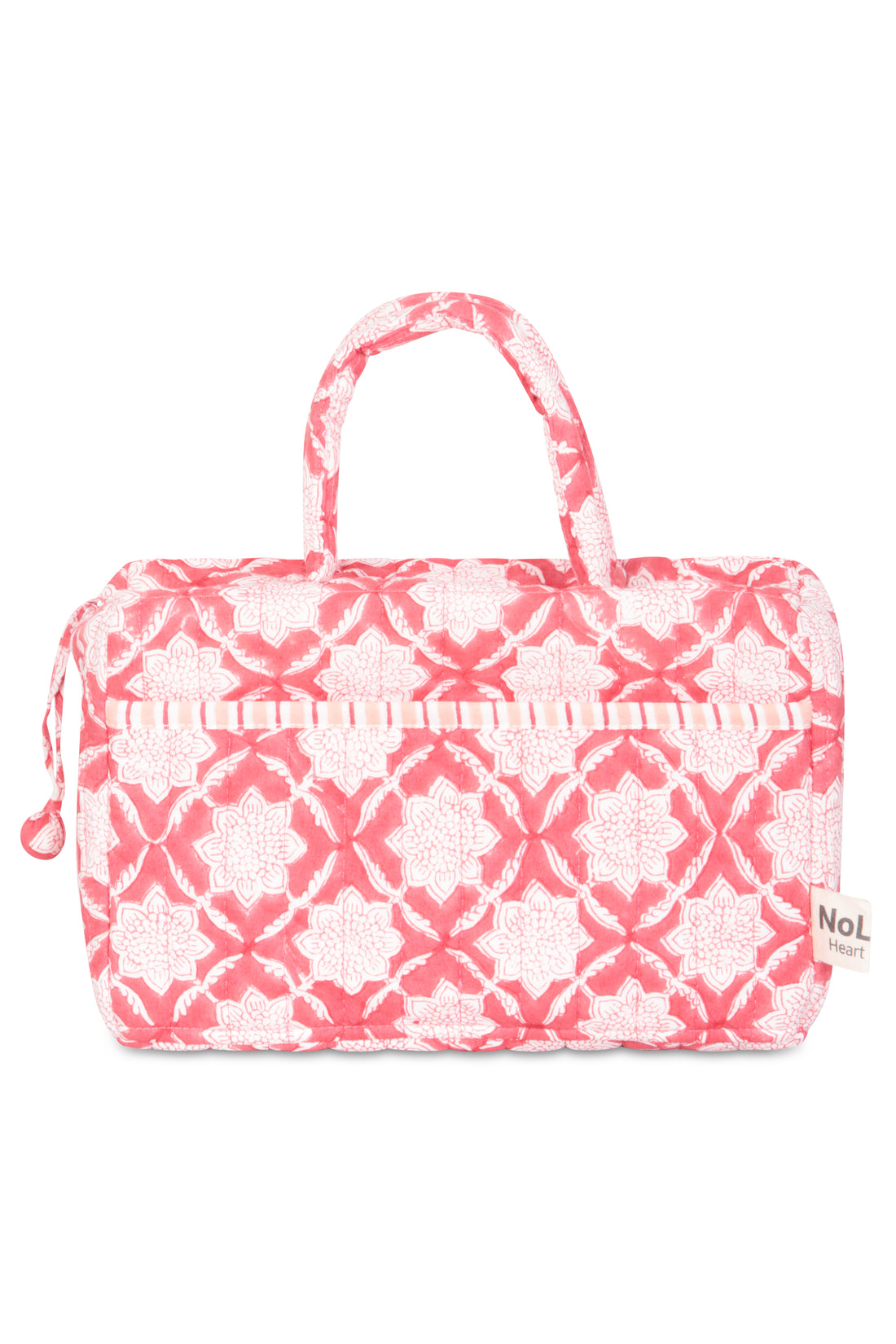 Freya Handle Washbag Washbag Cotton Coral Pink One Size