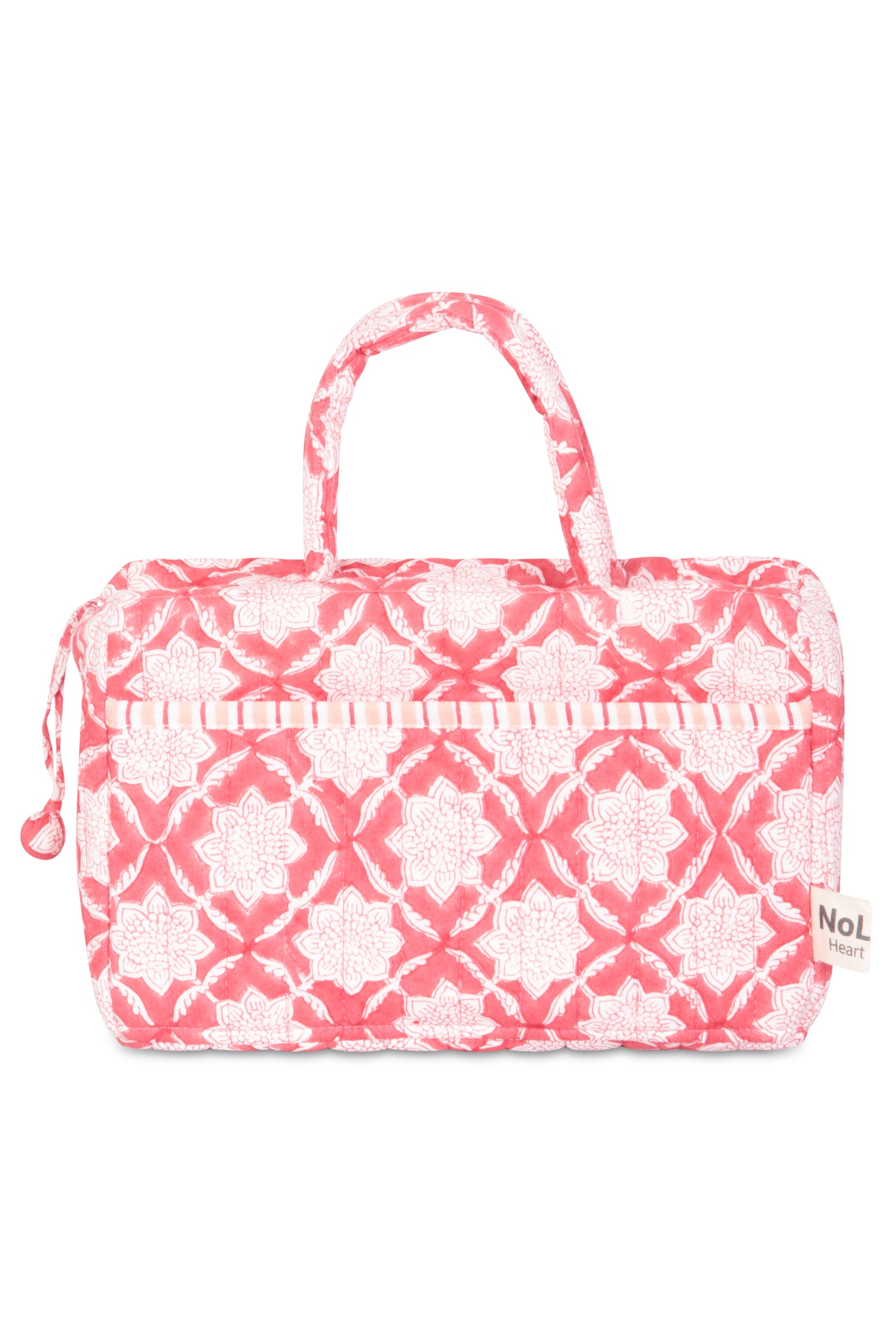 Freya Handle Washbag Washbag Cotton Coral Pink One Size
