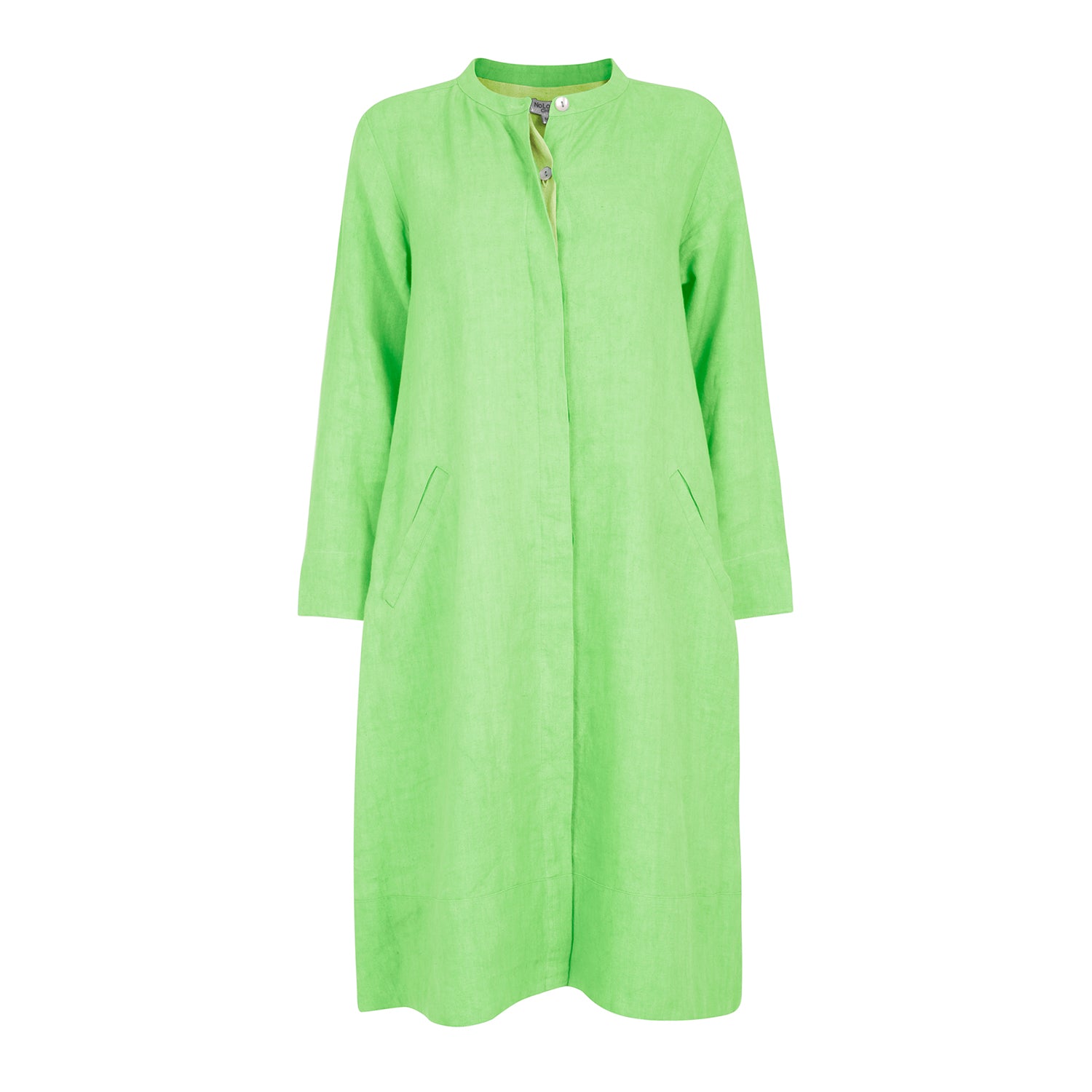 Super Mix Coat Dress Lime