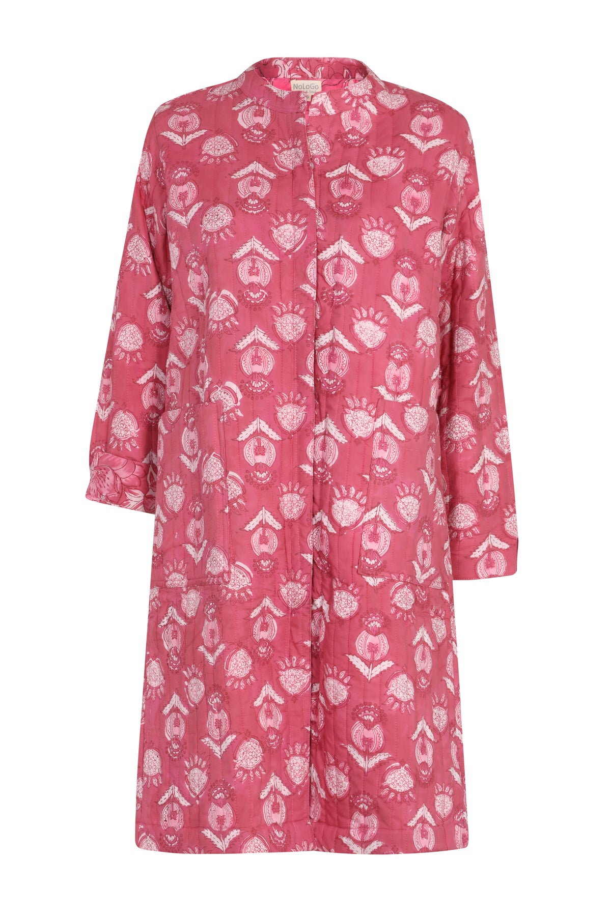 Quilted Burford Coat - Pink