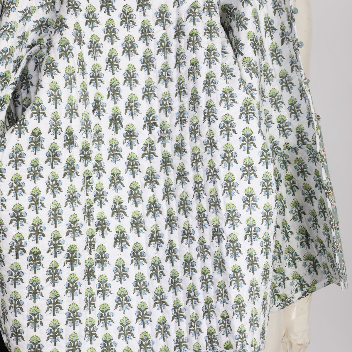 Luxury Quilted Chelsea Jacket  -  Rosemary-Green