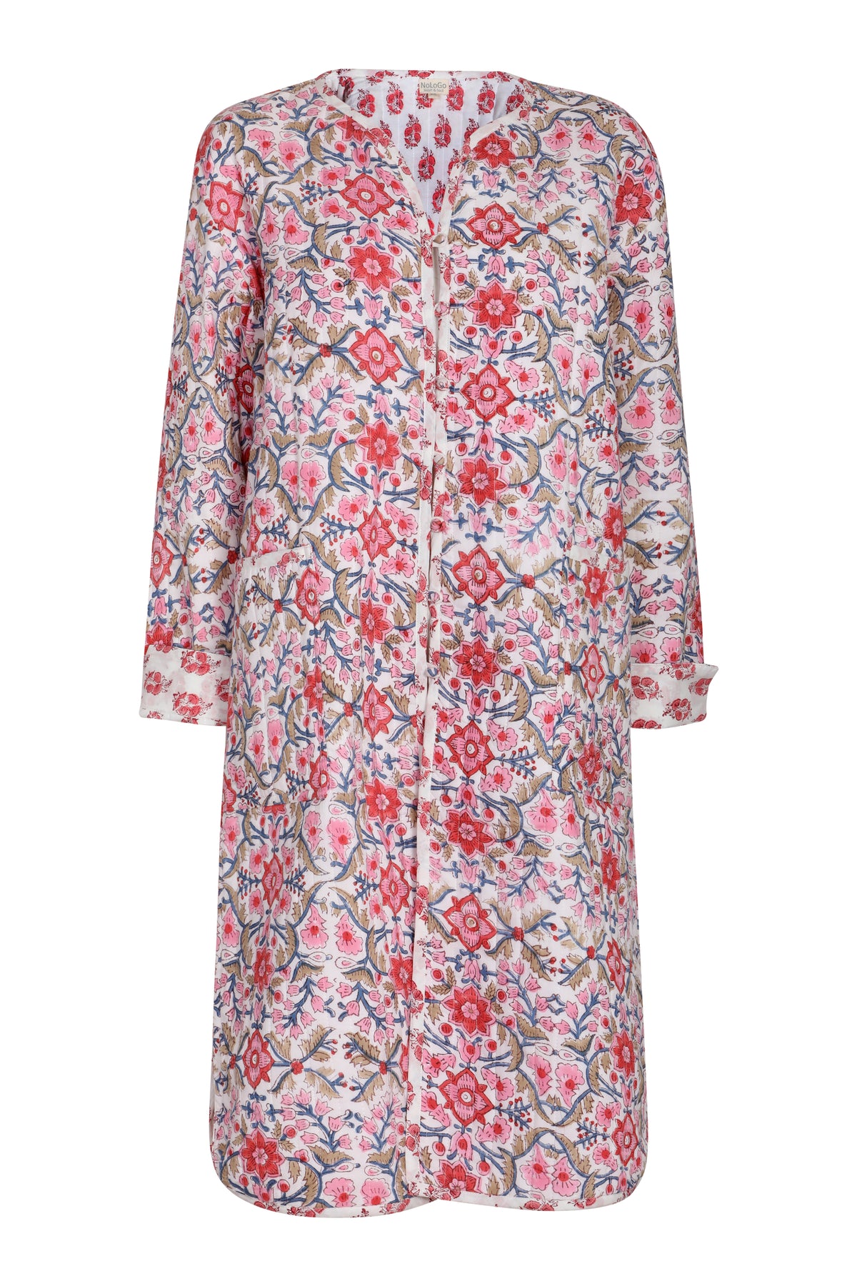 Luxury Quilted Connecticut Robe - Multi Rose Pink
