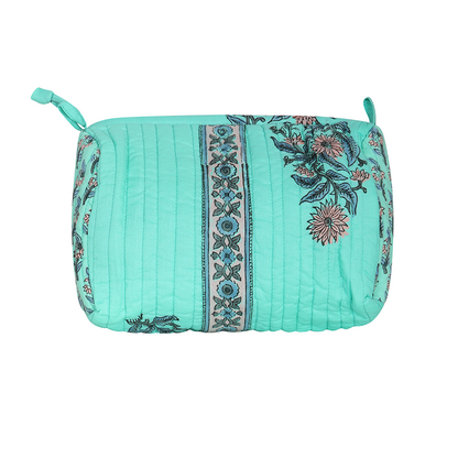 Aqua Flower  Washbag Cotton (Copy)