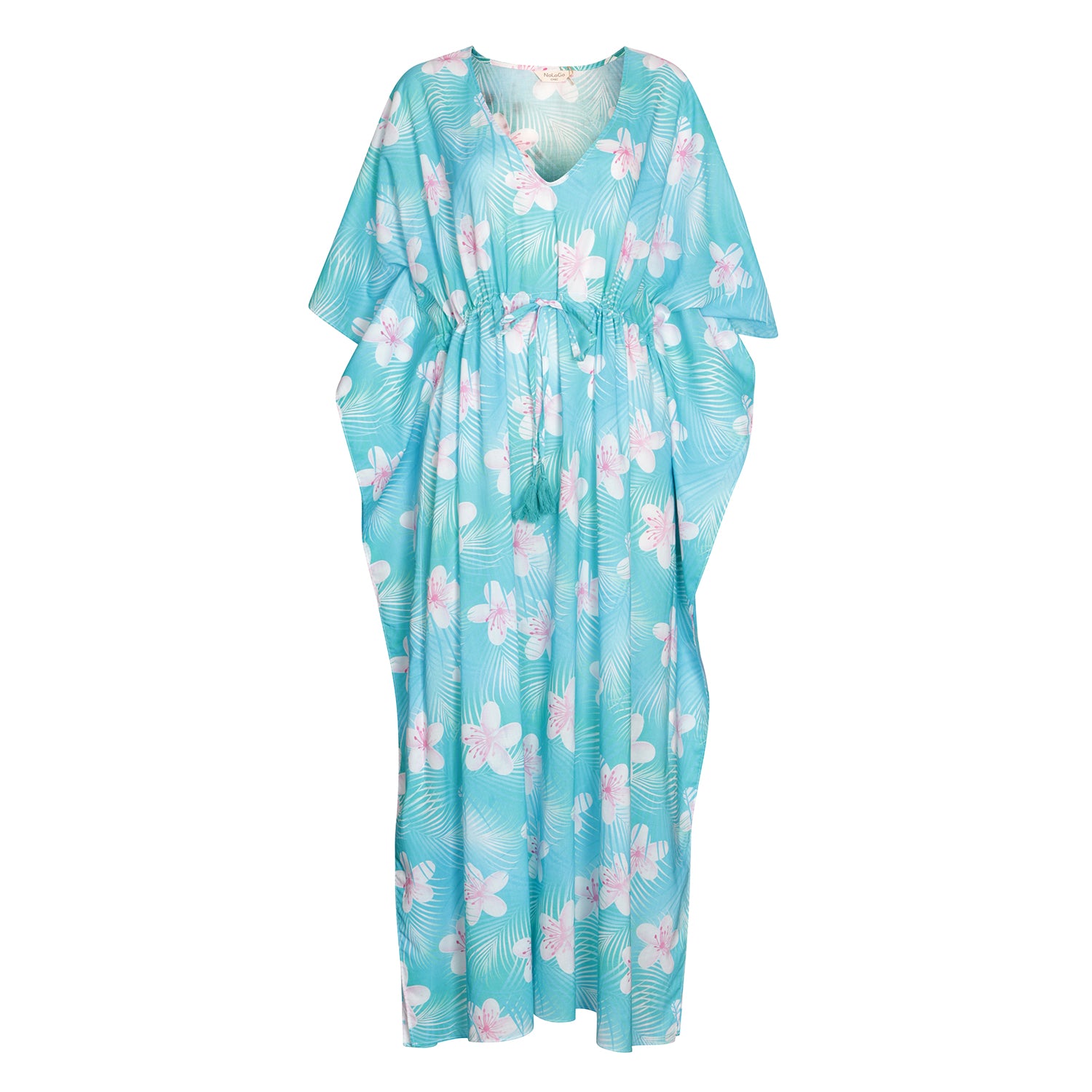 Paradise Flower Kaftan Cotton One Size