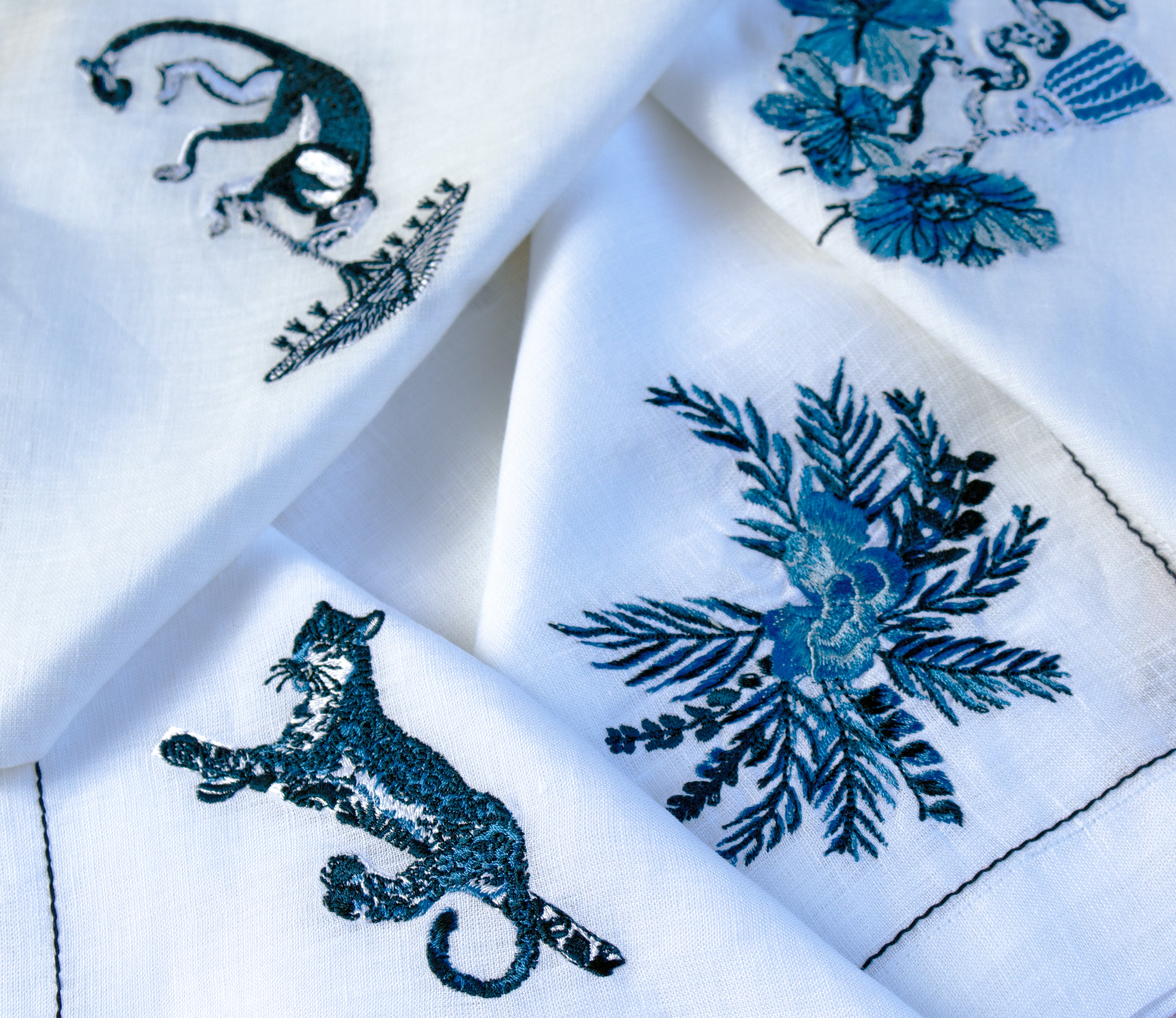 Napkins - Monkey - Linen - Pack of 4
