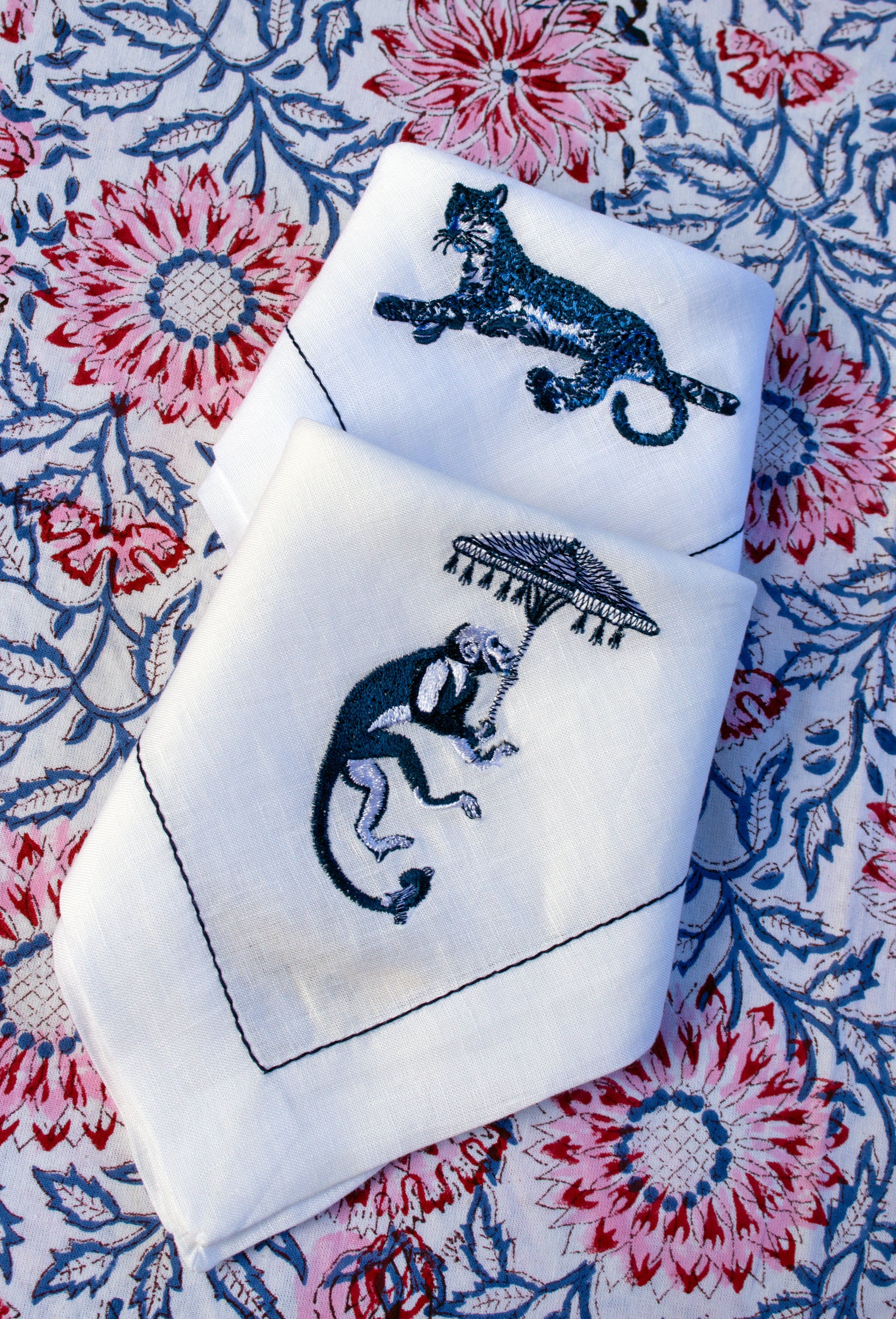 Napkins - Monkey - Linen - Pack of 4