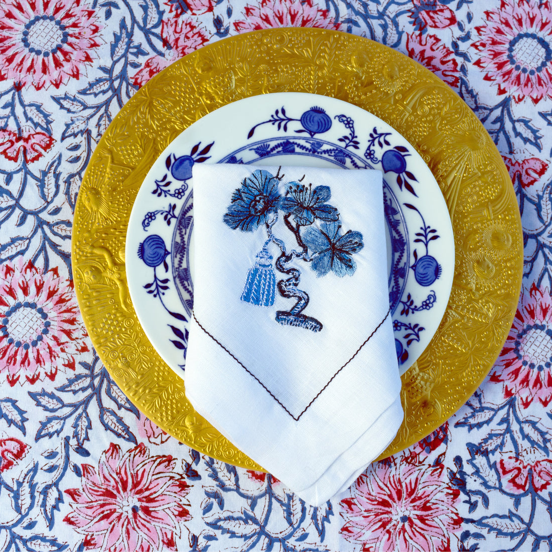 Napkins - Tassel - Linen - Pack of 4