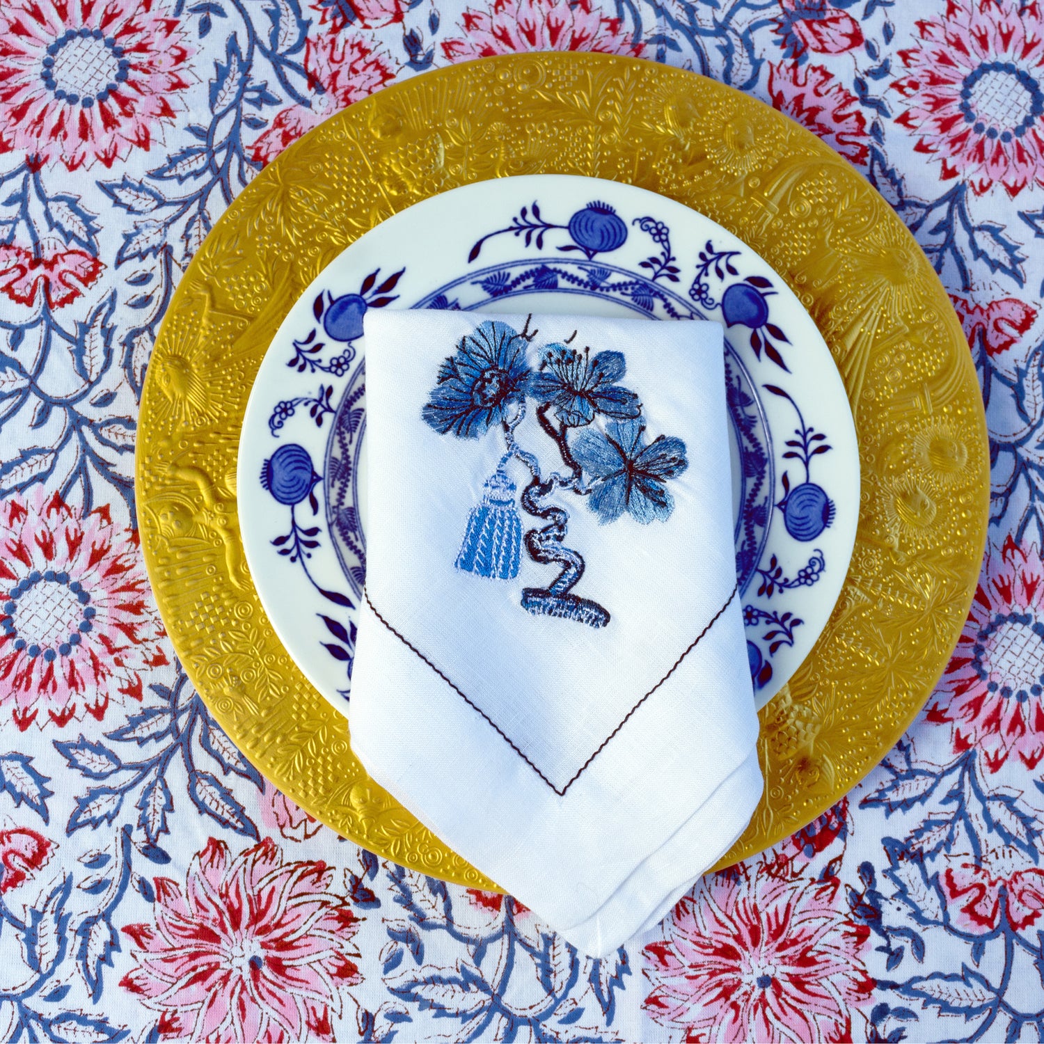 Napkins - Tassel - Linen - Pack of 4